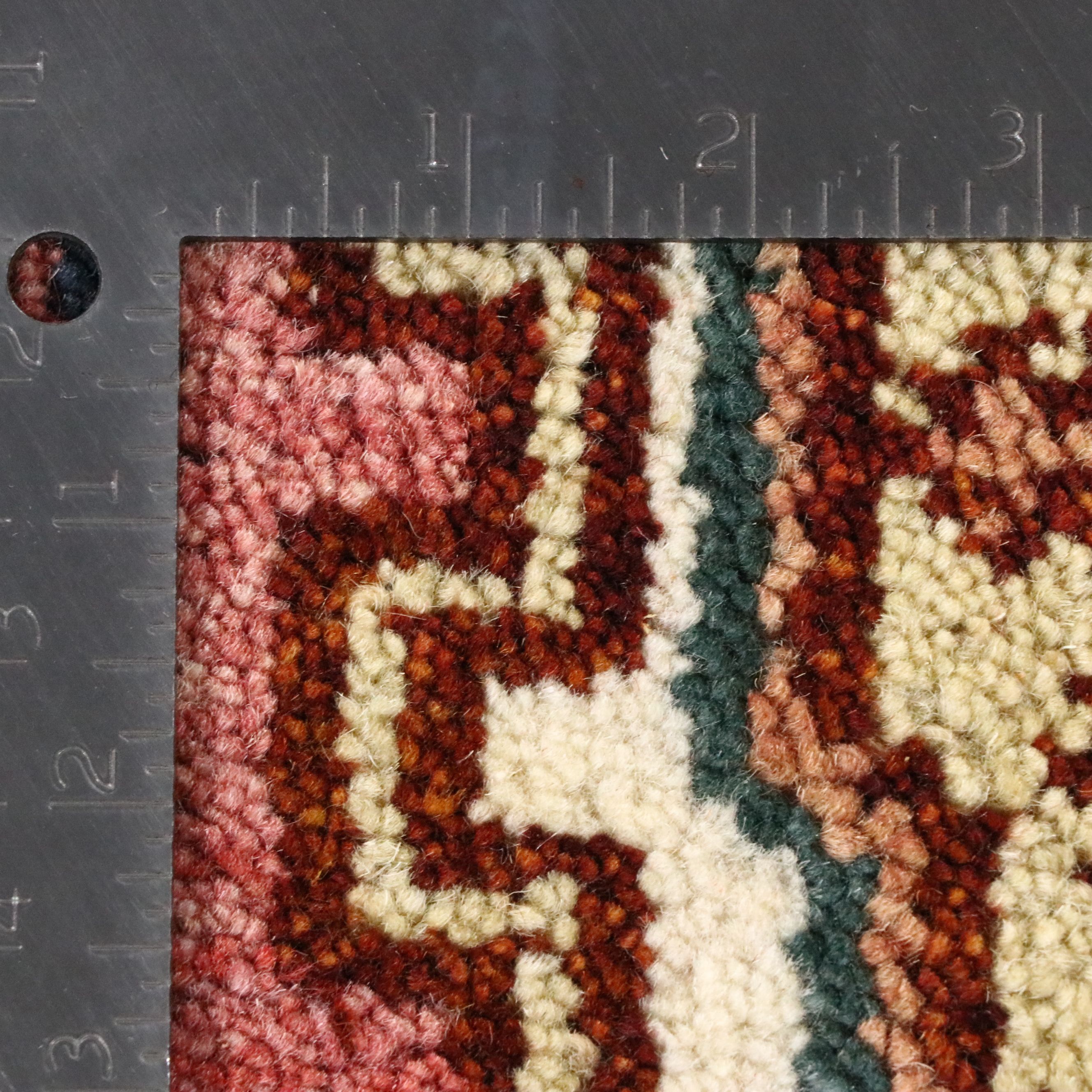 2'6 x 8'3 Hand-Knotted Indo-Persian Serapi Carpet Runner