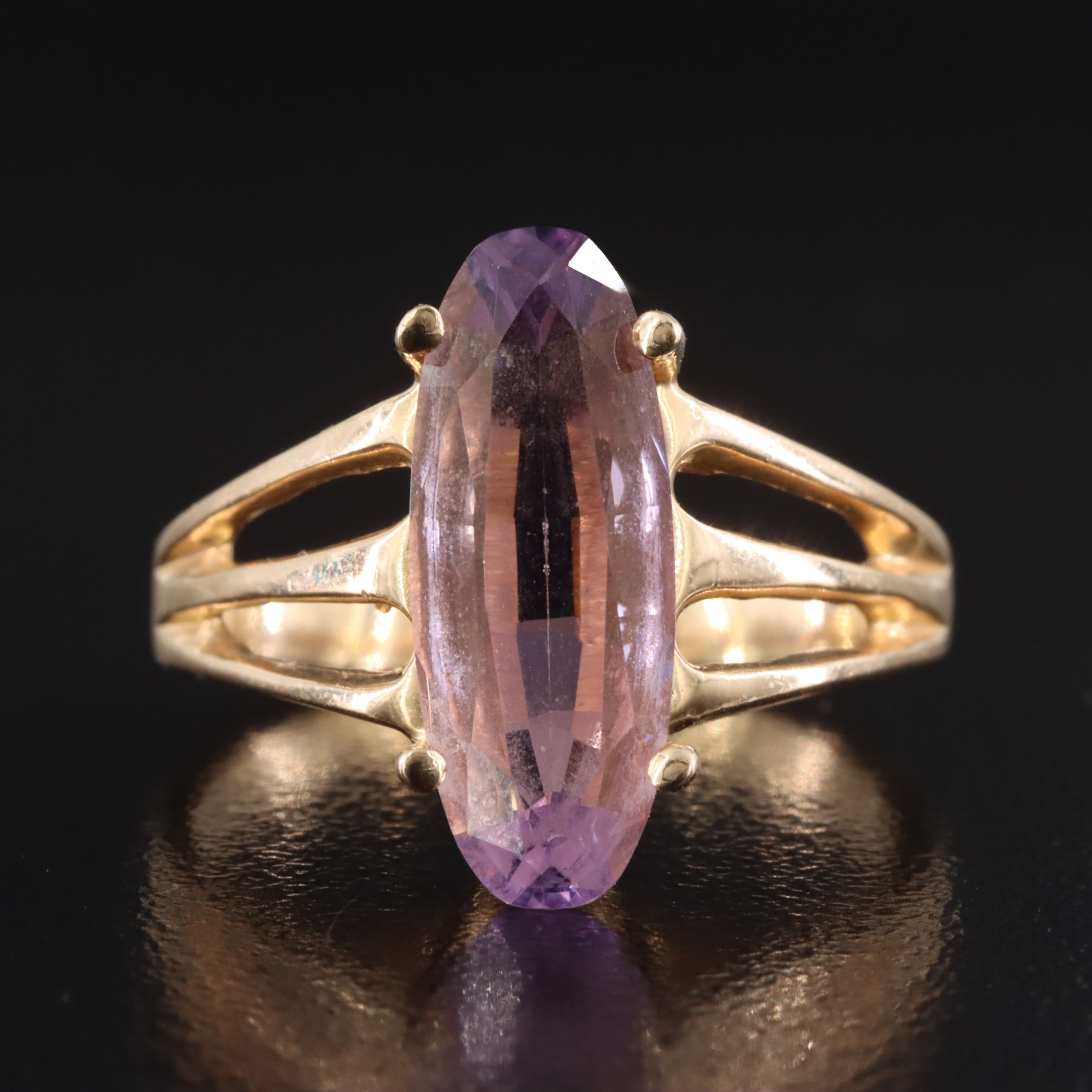 14K Amethyst Ring