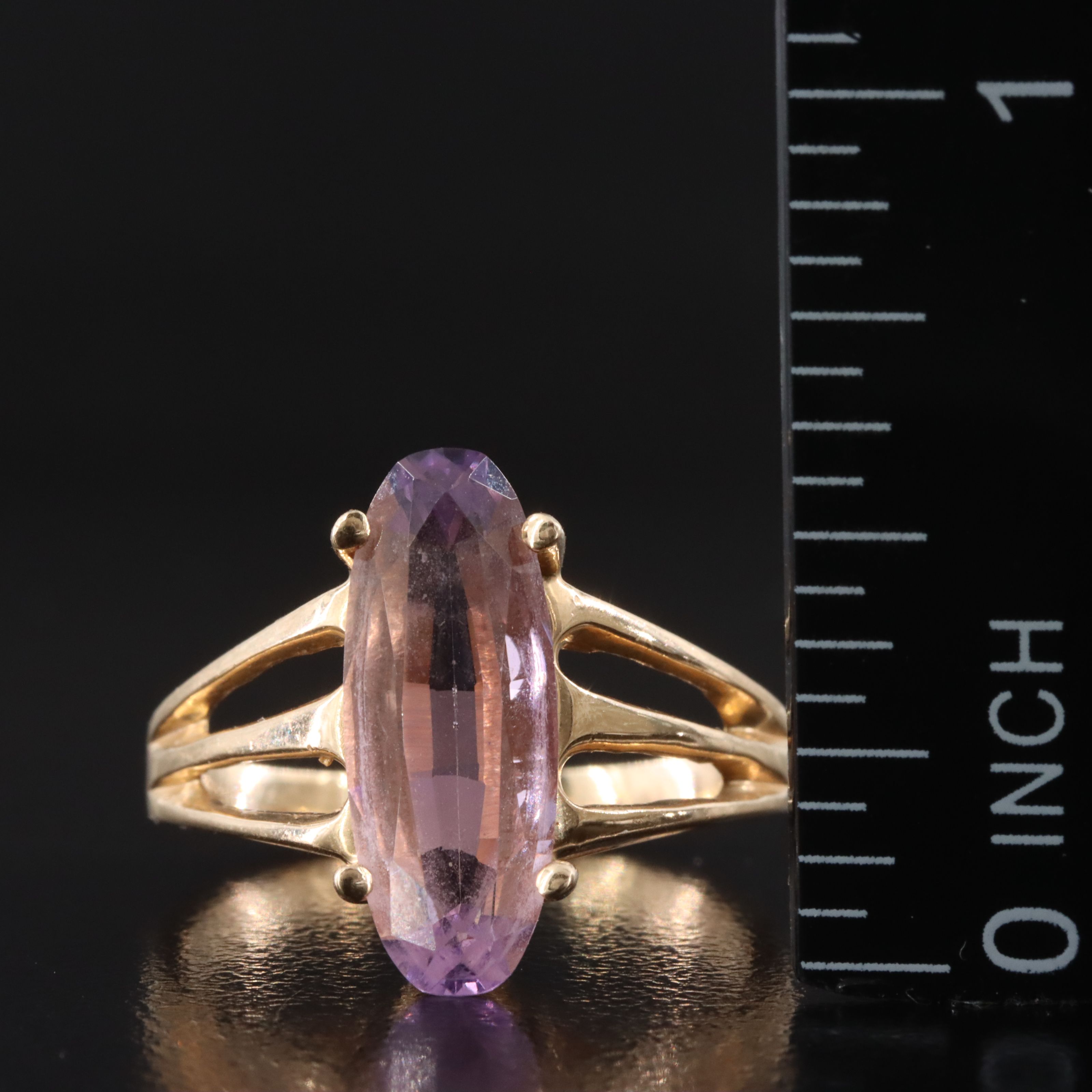 14K Amethyst Ring
