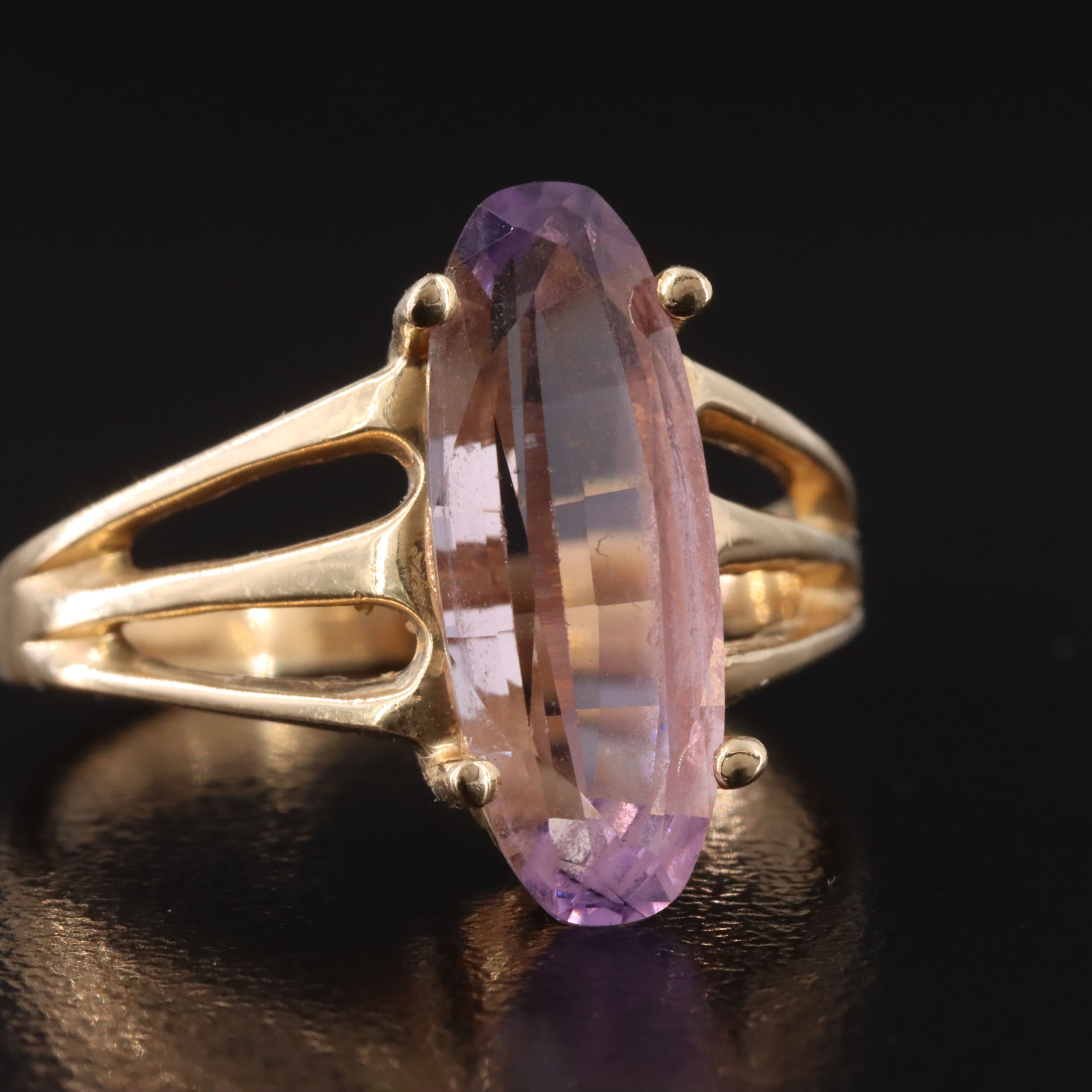 14K Amethyst Ring