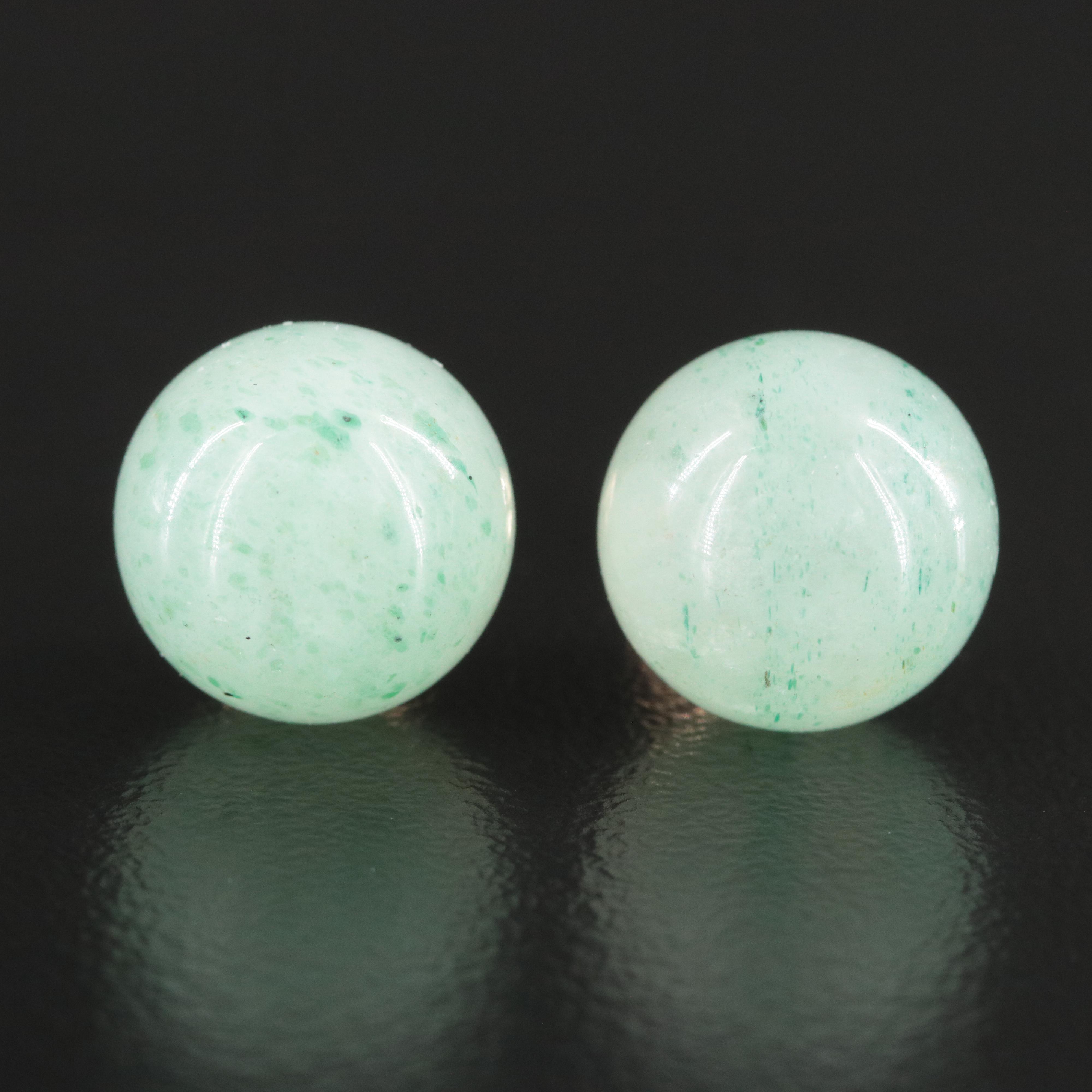 14K Aventurine Stud Earrings