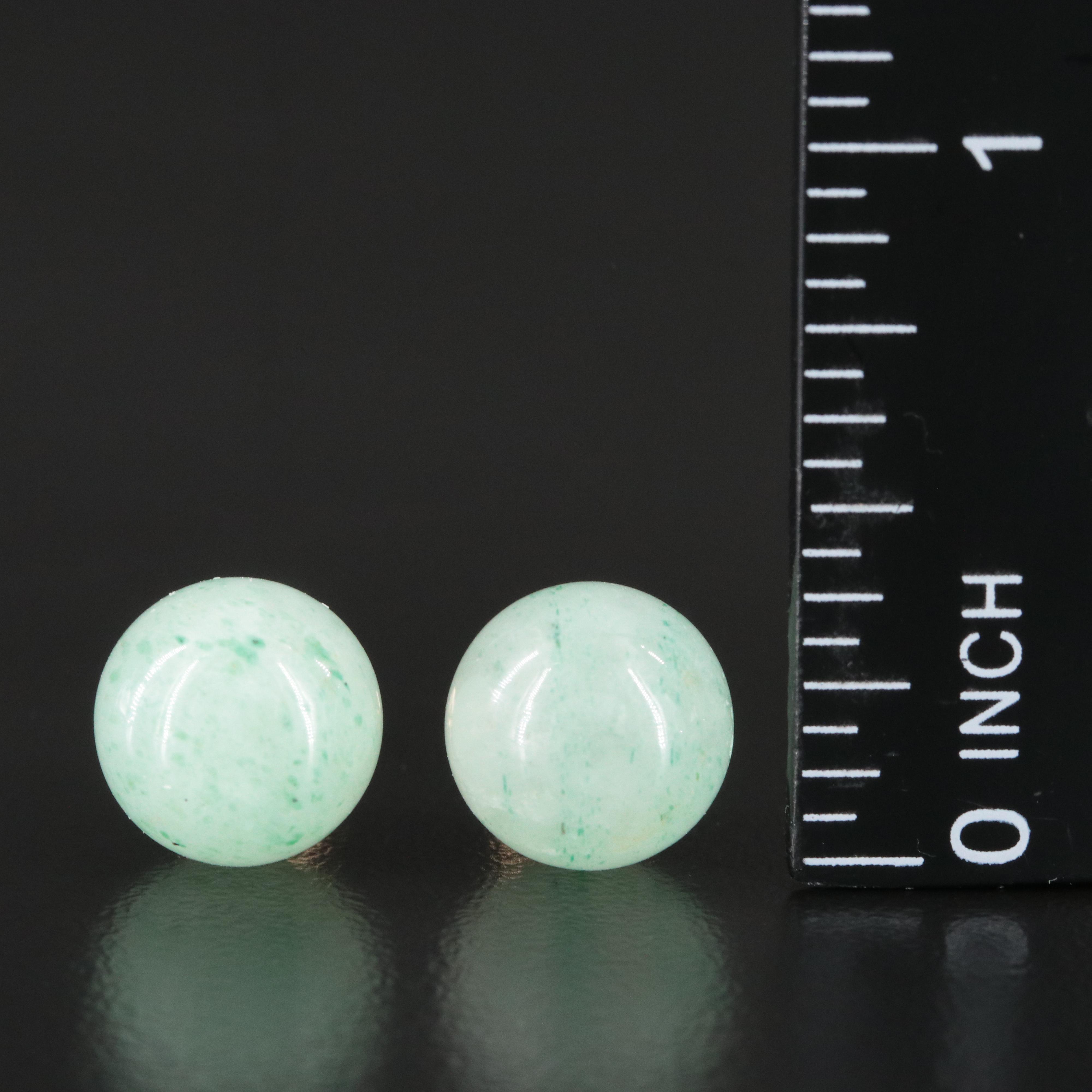 14K Aventurine Stud Earrings