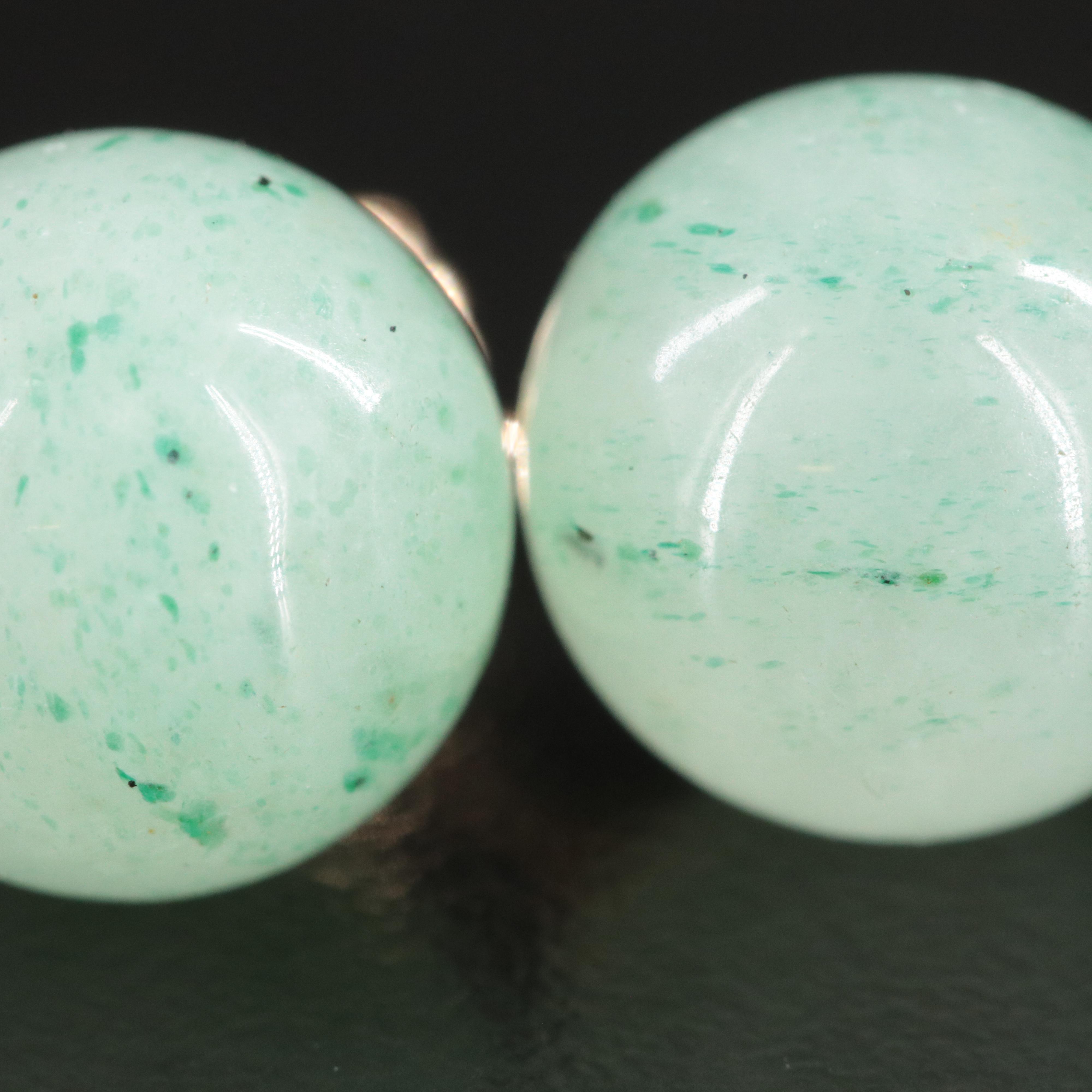 14K Aventurine Stud Earrings