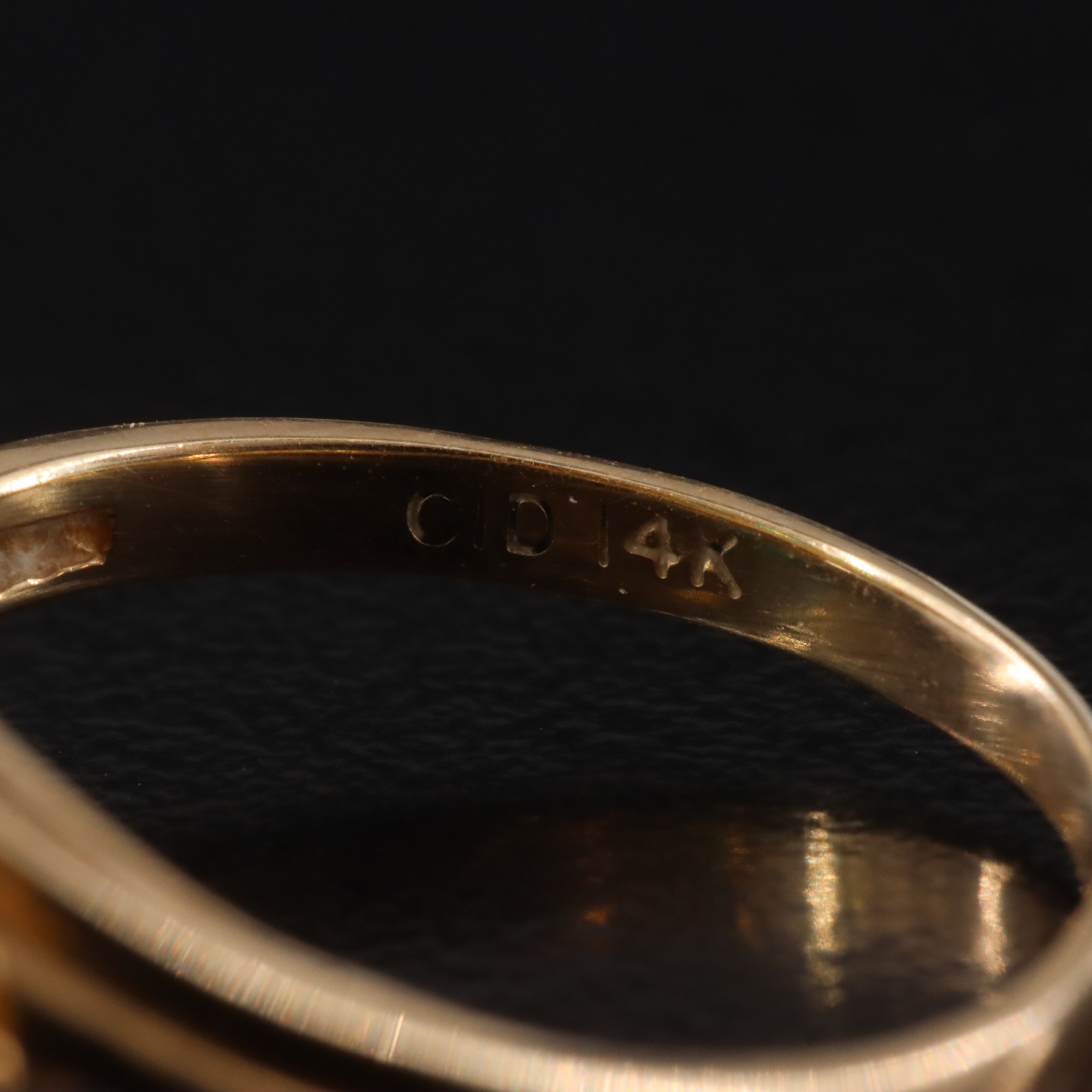 14K Emerald and Diamond Ring