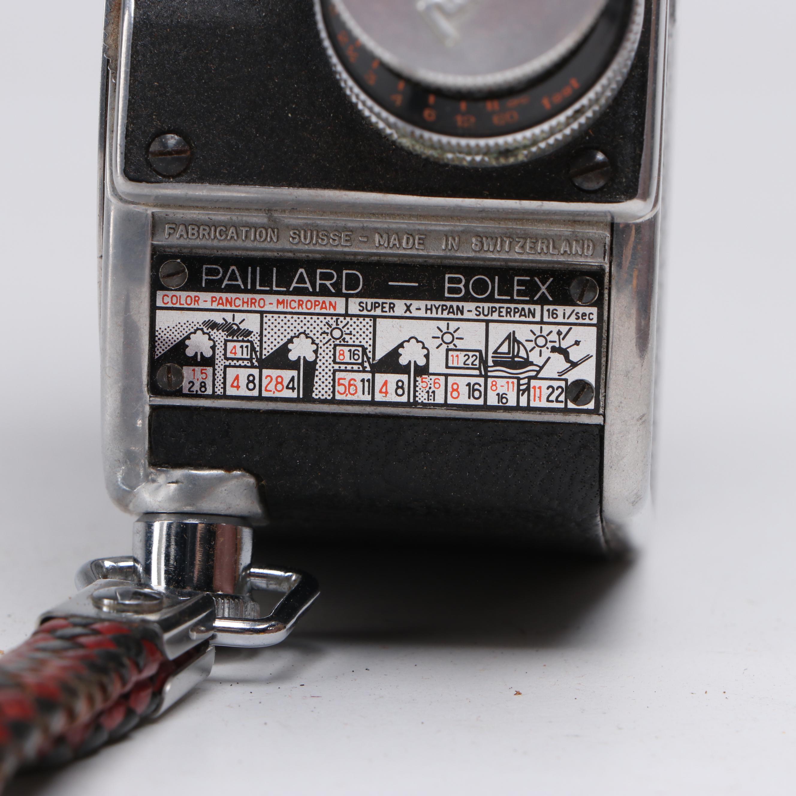 Bolex Paillard E8 Swiss 8mm Movie Camera with Vintage Slide Film Storage Case