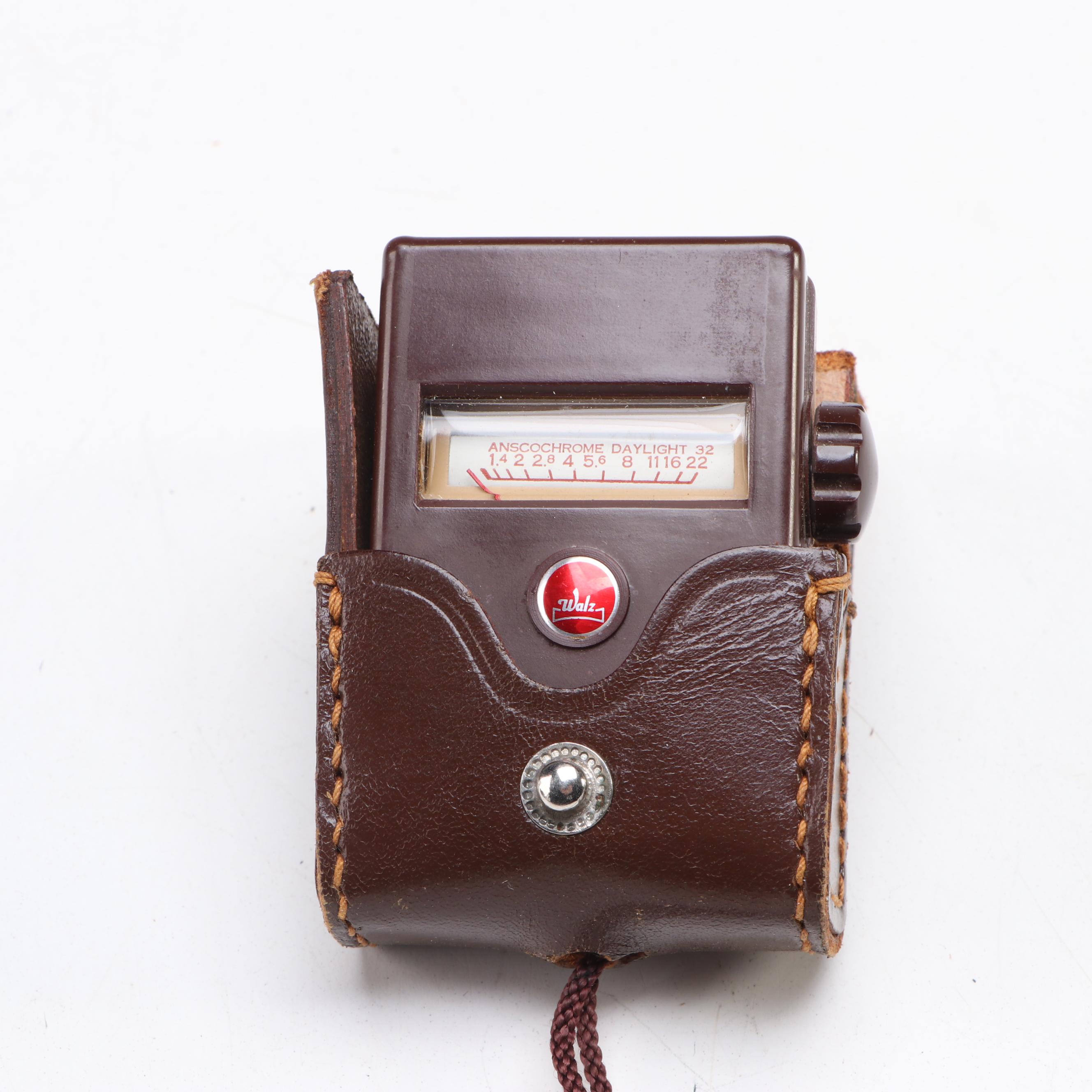 Bolex Paillard E8 Swiss 8mm Movie Camera with Vintage Slide Film Storage Case