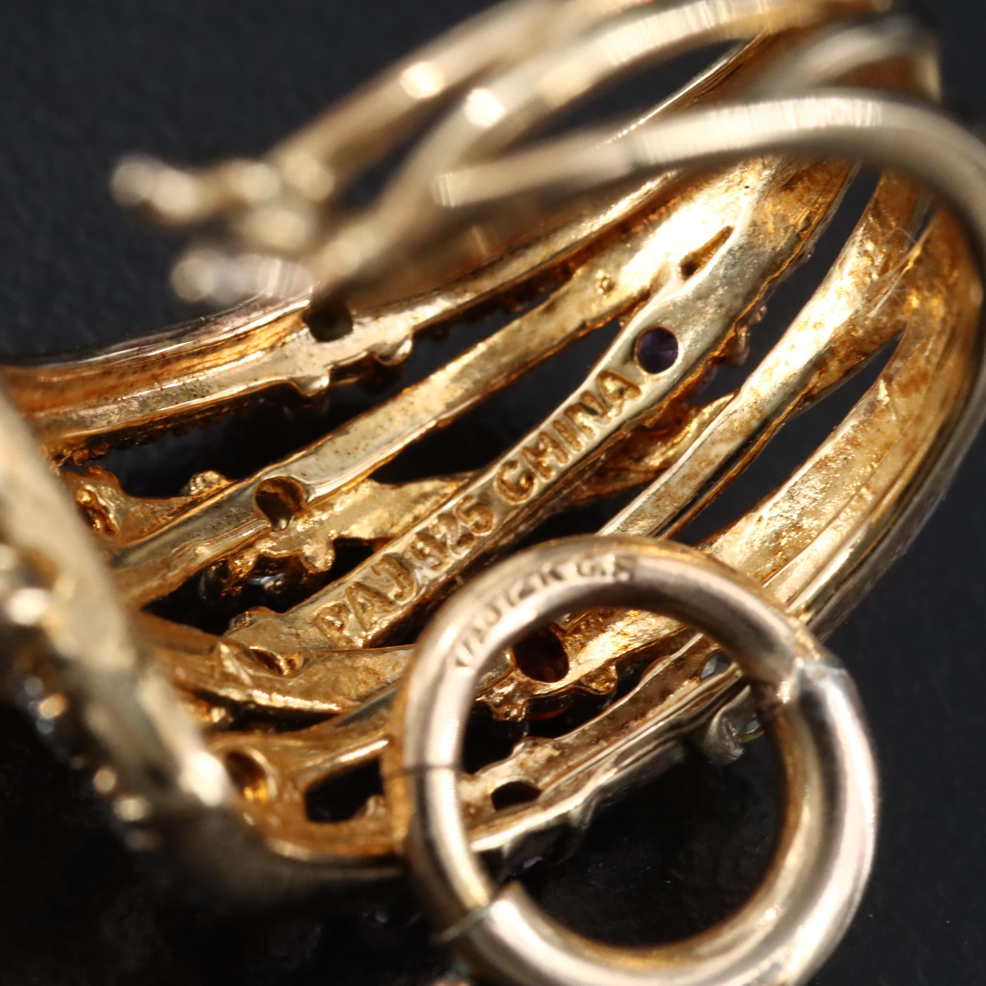 Gold-Filled and Sterling Jewelry Collection with Garnet, Amethyst, and CZ