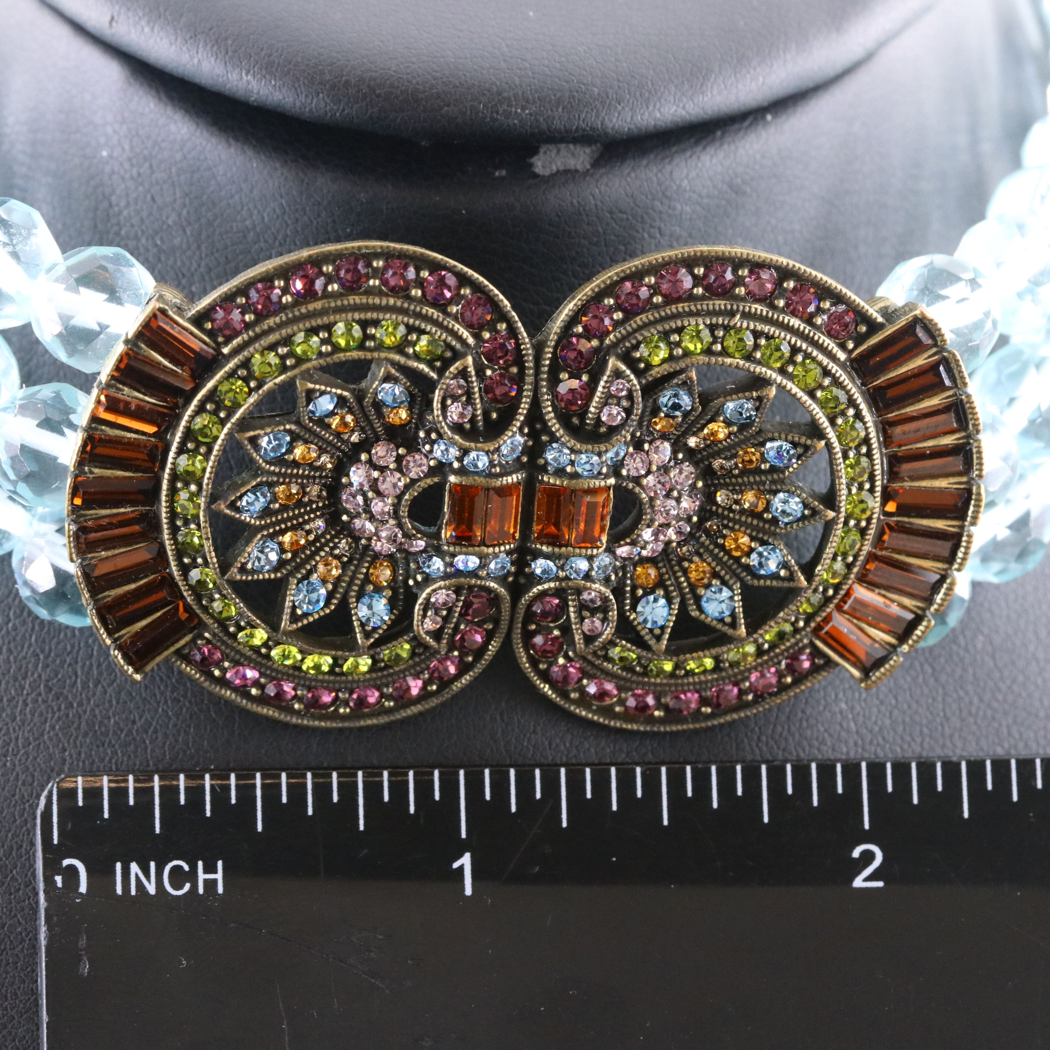 Heidi Daus Crystal and Rhinestone Multi-Strand Necklace