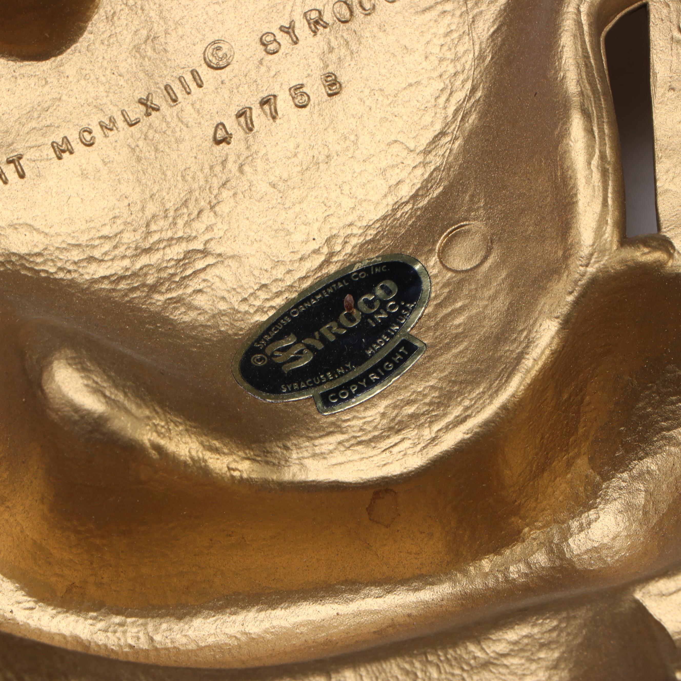 Syroco Baroque Style Musical Cherubs and Chariot Molded Plastic Wall Hangings