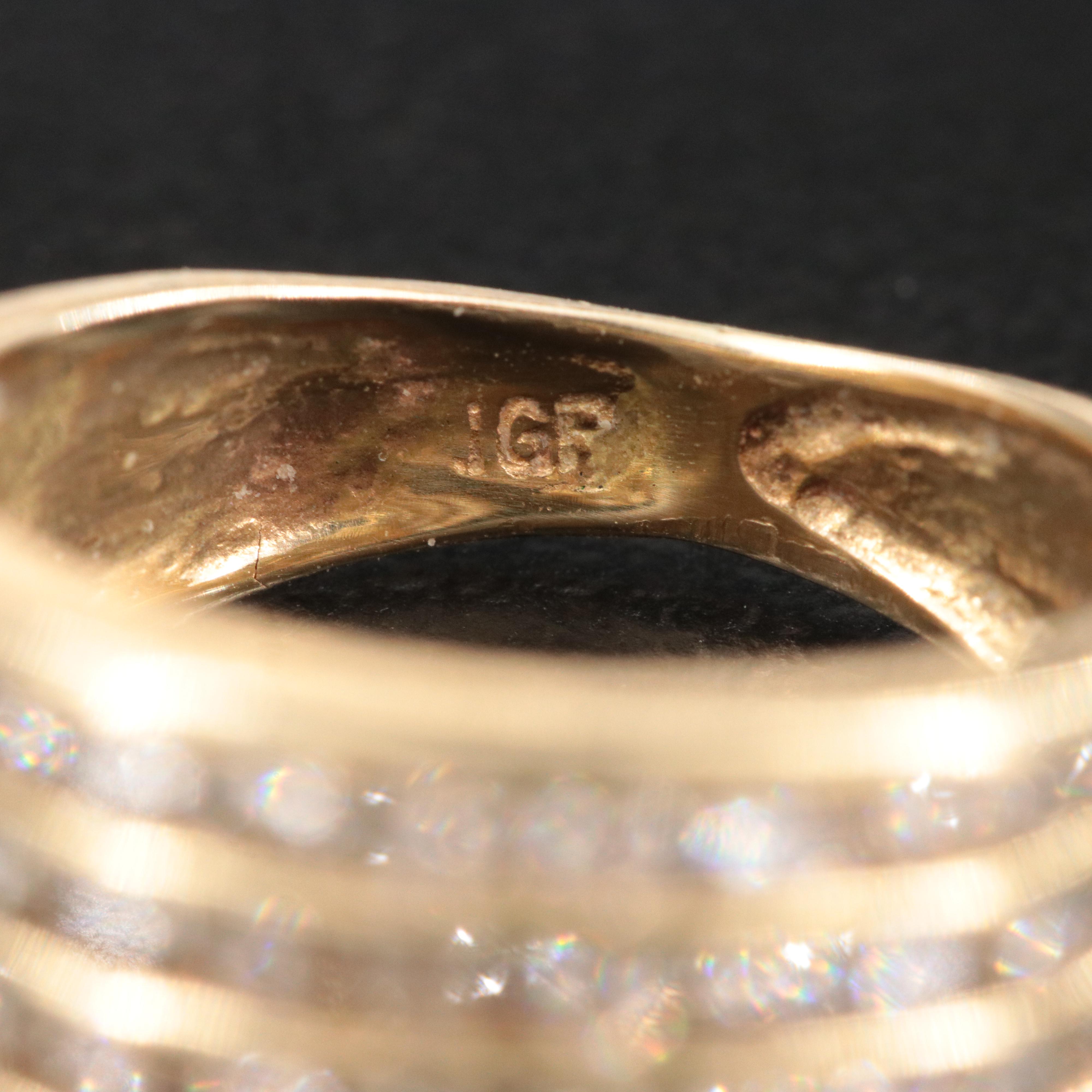 14K 0.75 CTW Diamond Channel Band