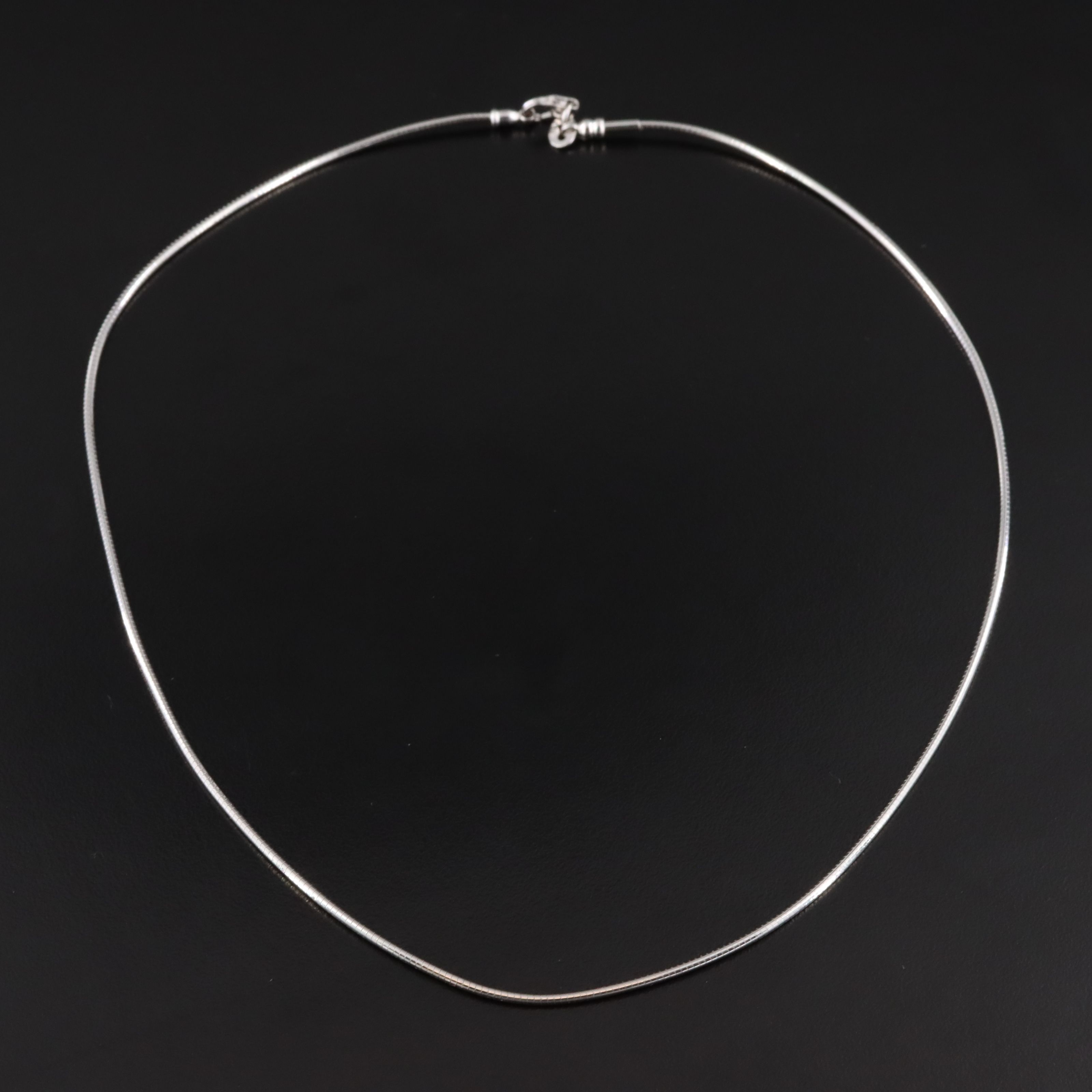 Vintage Italian 14K Omega Chain Necklace