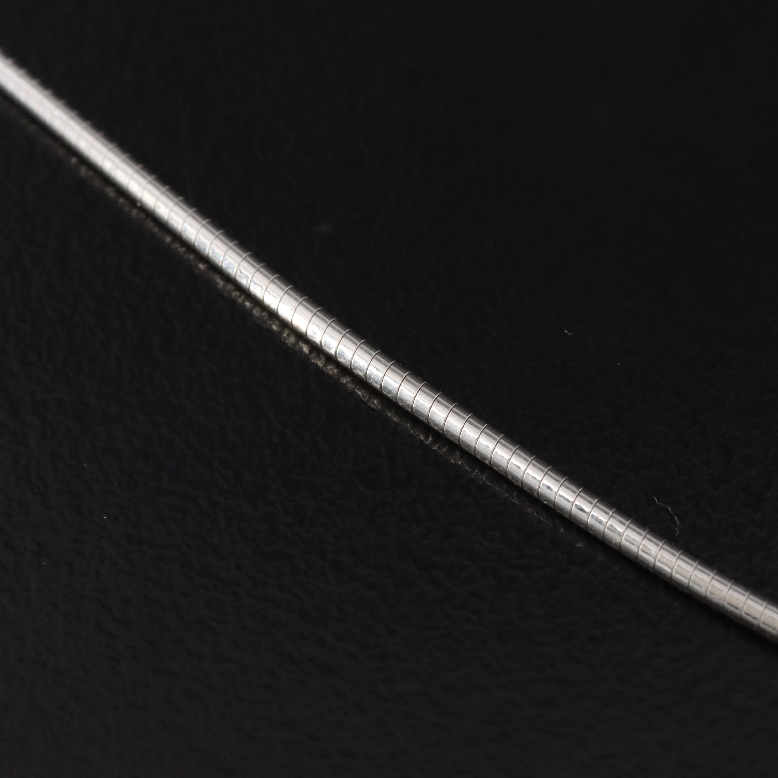 Vintage Italian 14K Omega Chain Necklace