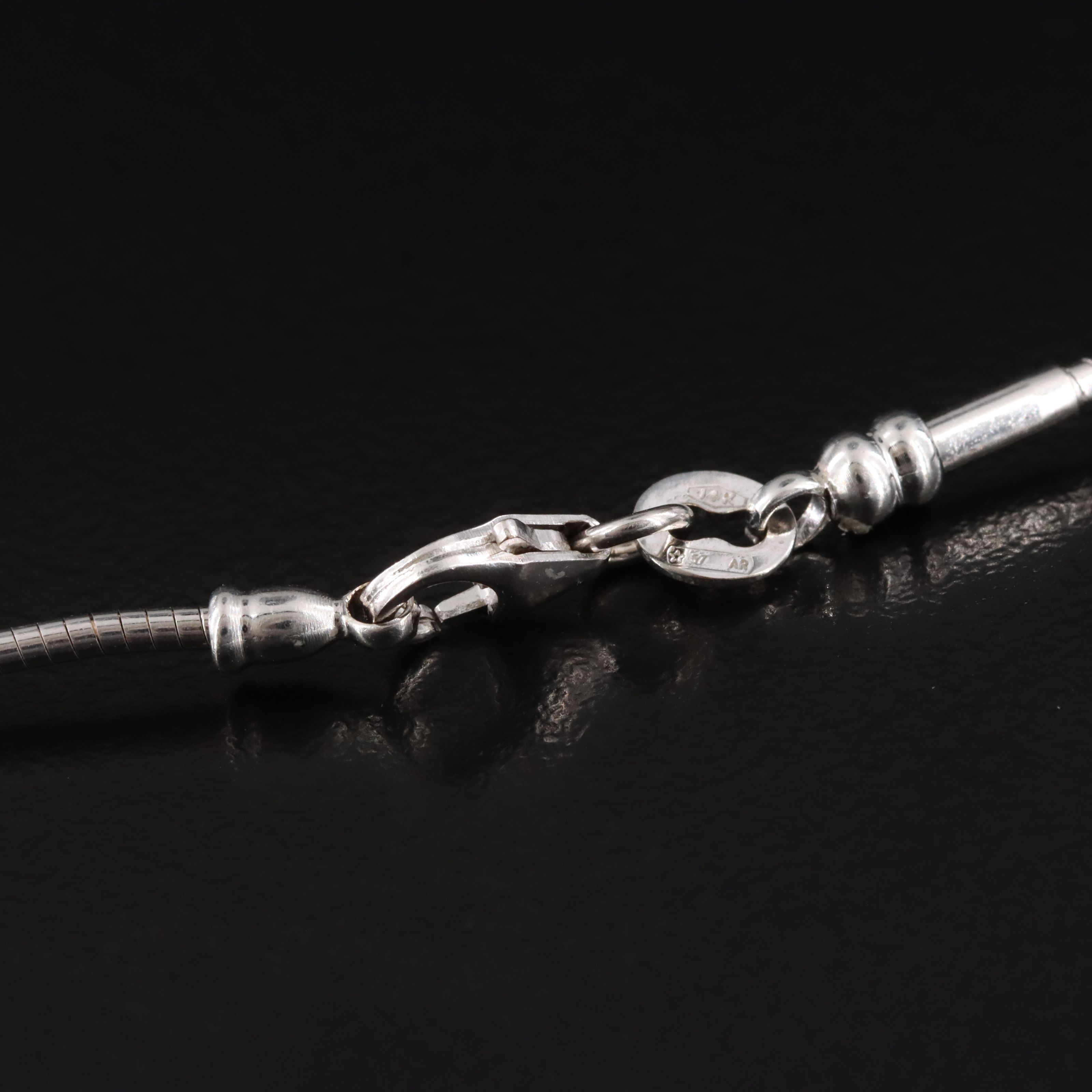 Vintage Italian 14K Omega Chain Necklace