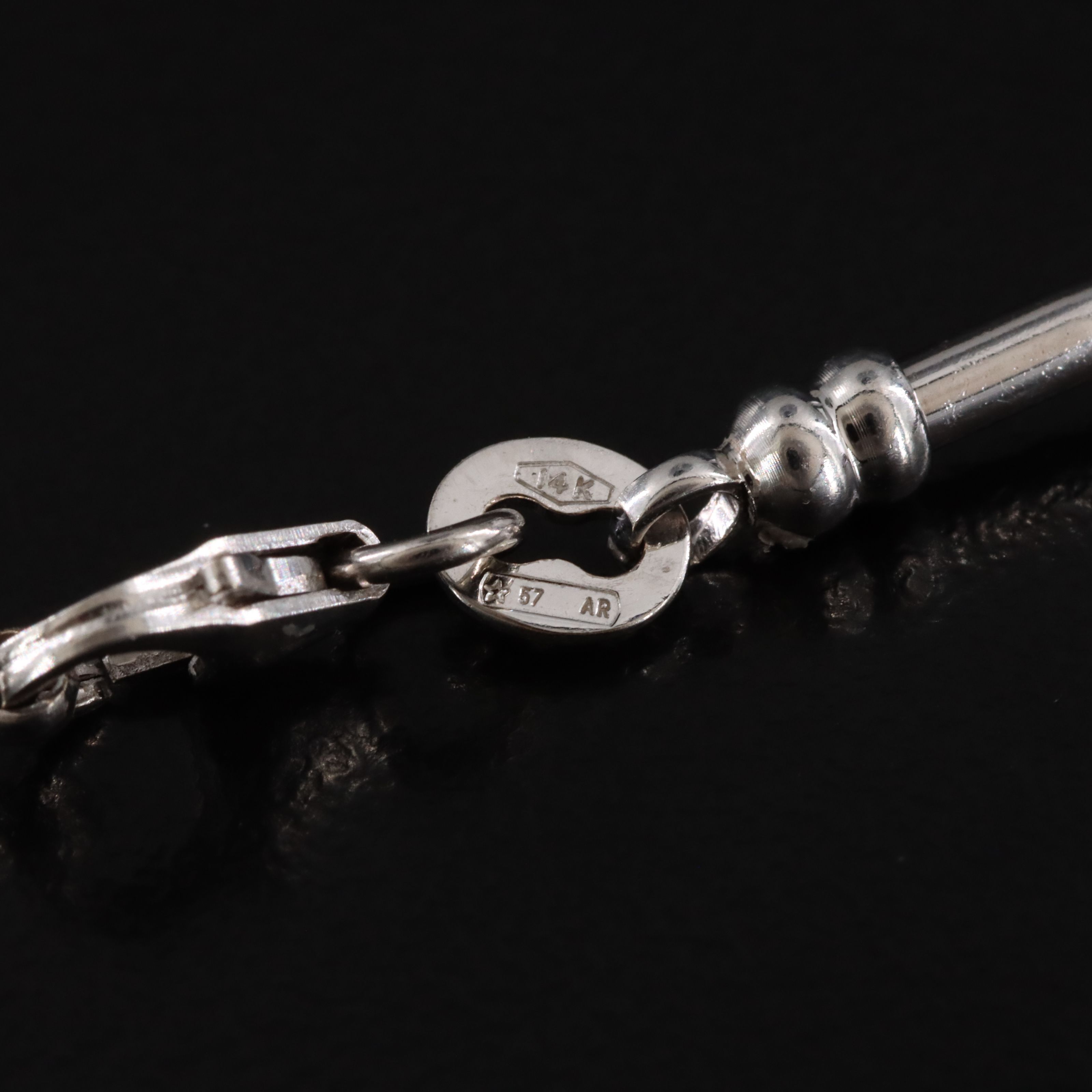 Vintage Italian 14K Omega Chain Necklace