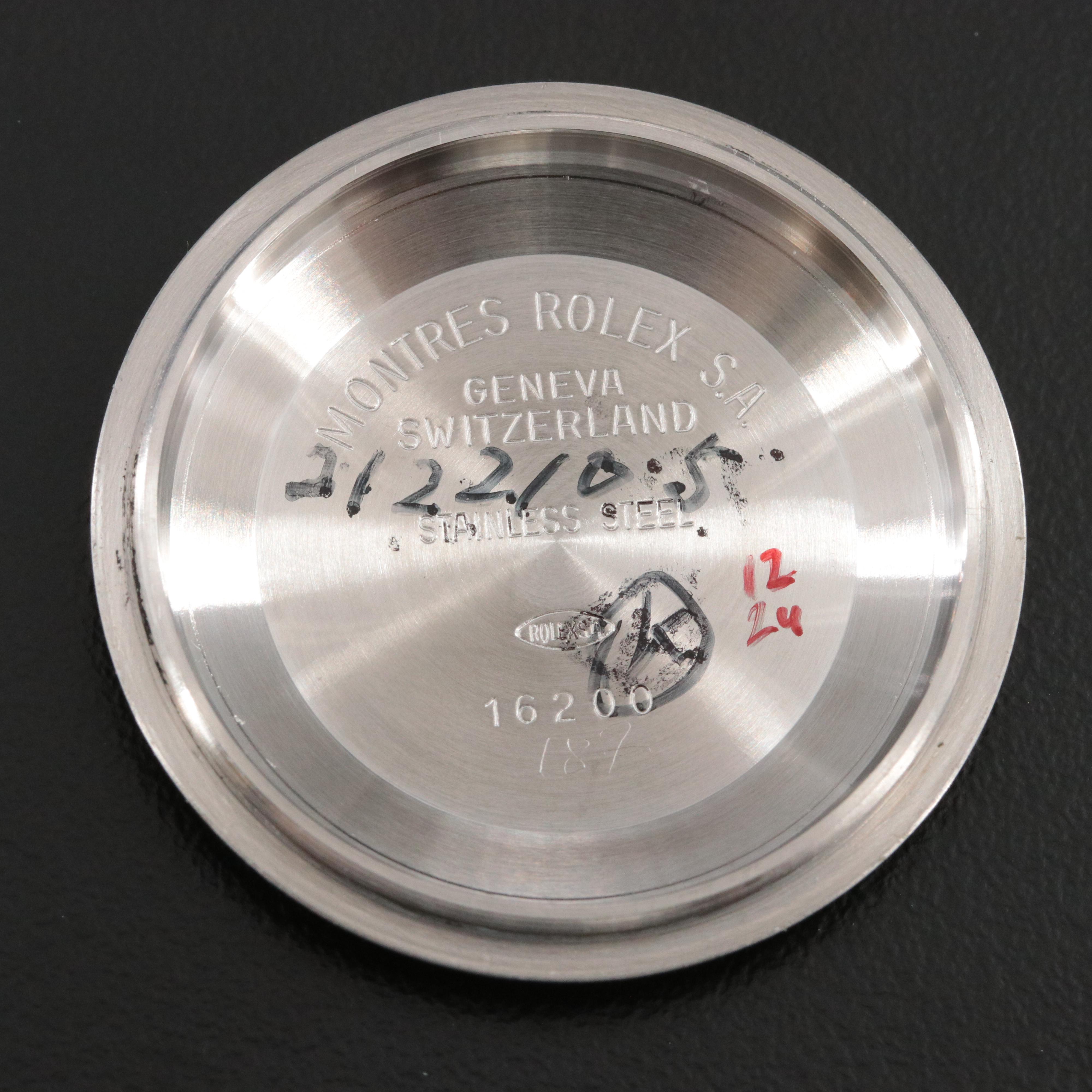 1991 Rolex Custom Diamond Dial Datejust Watch