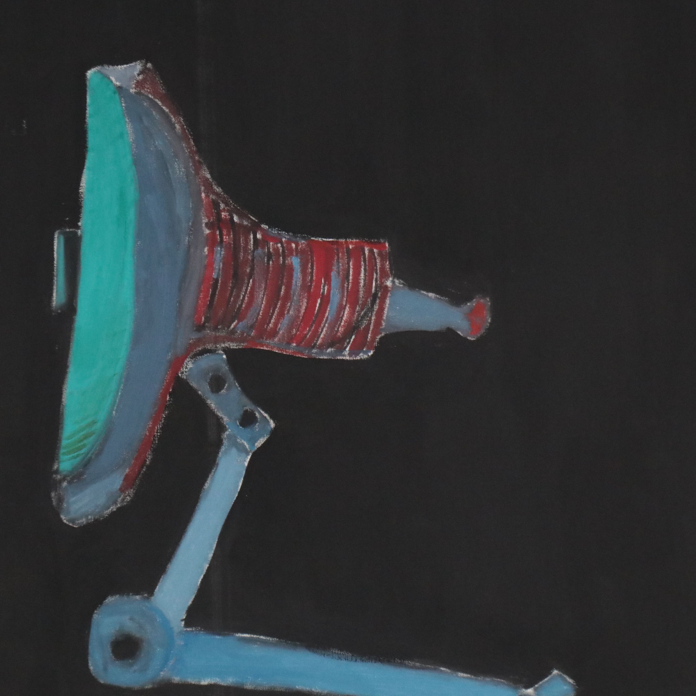 Michael Hafftka Expressionist Figurative Oil Painting, 1981