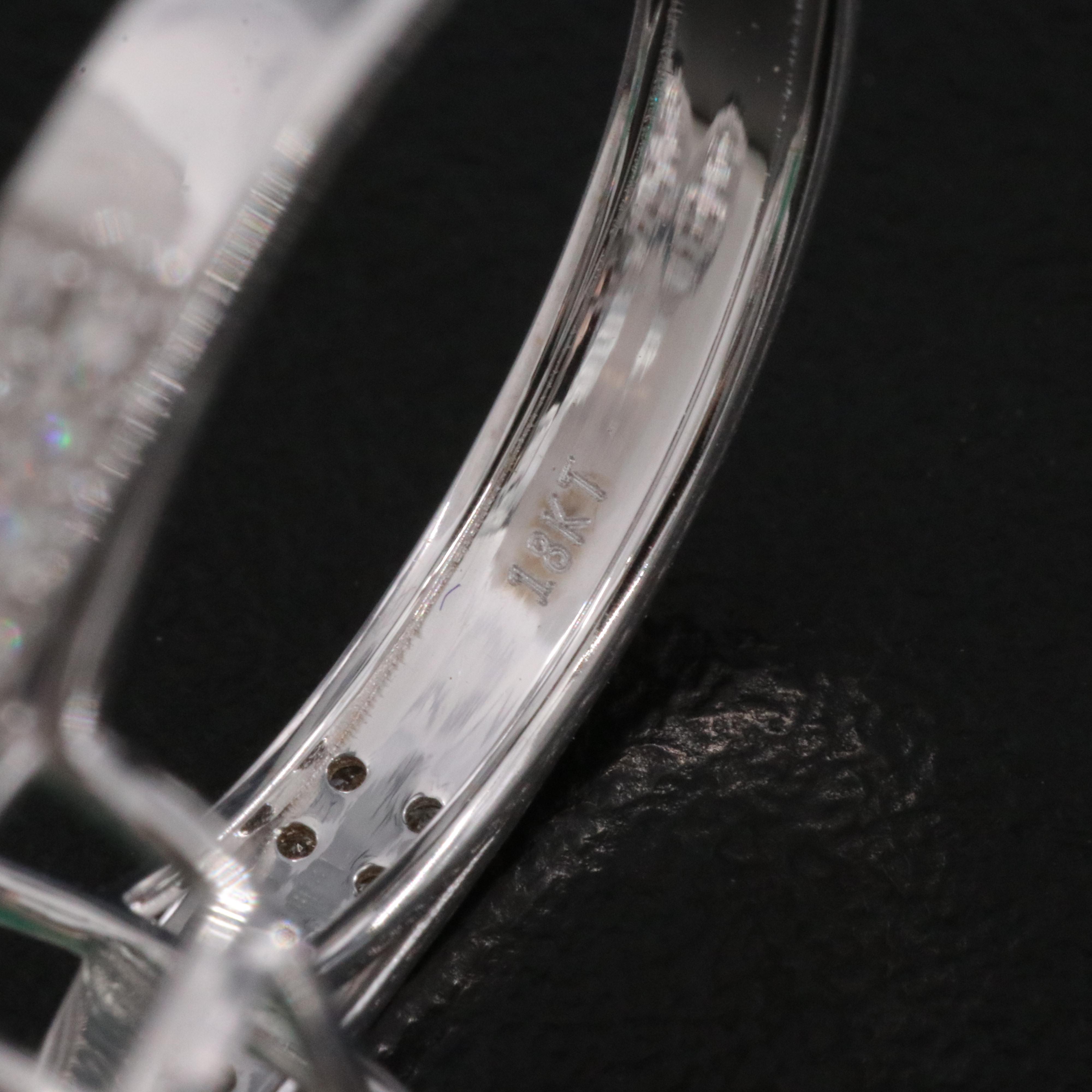 18K 2.13 CT Emerald and Diamond Ring