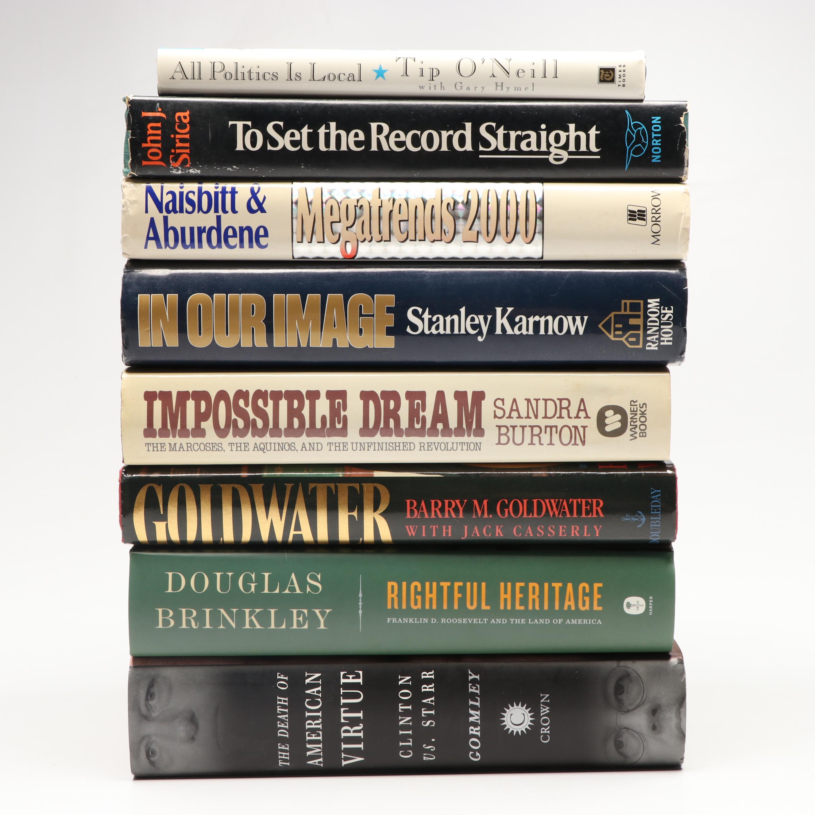 Signed "The Death of American Virtue" and More Political Nonfiction