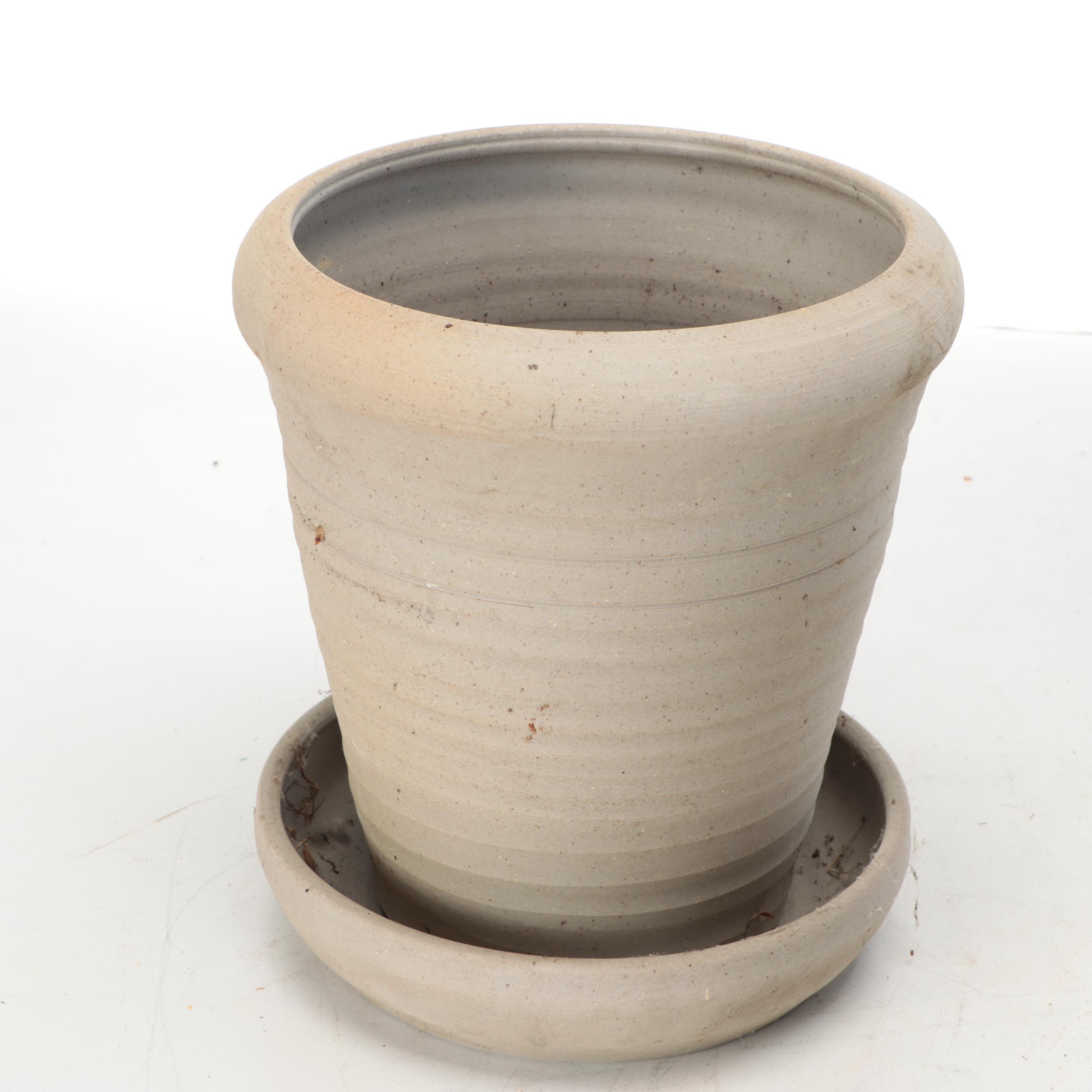 Feazell Pottery Handcrafted Ceramic Planters and Saucers