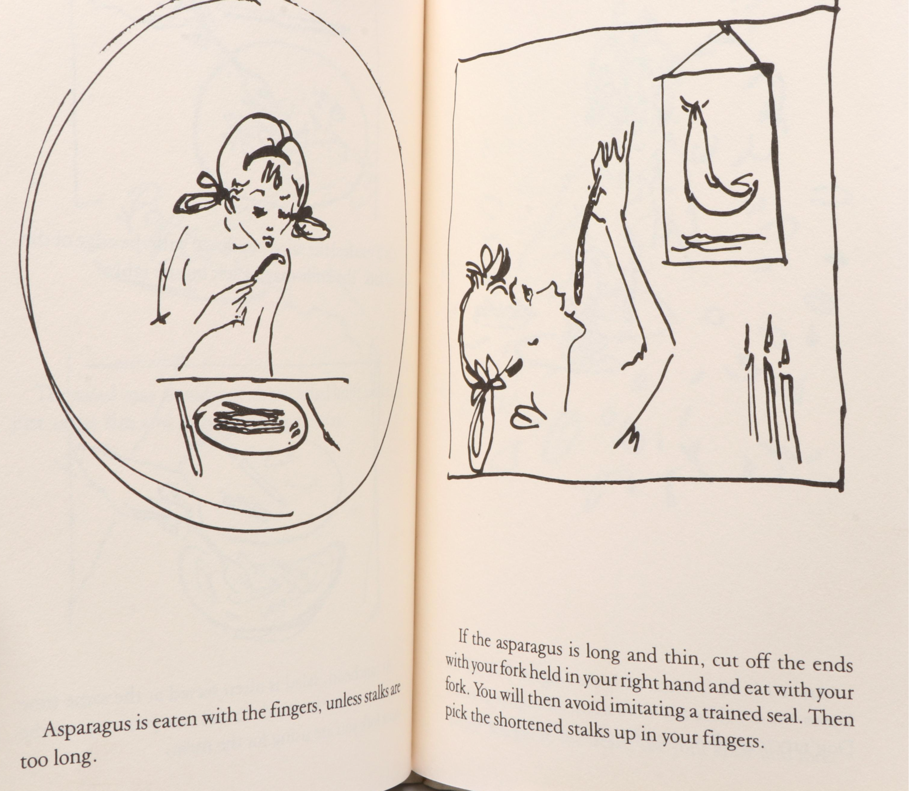 Illustrated "Tiffany's Table Manners for Teenagers" by Walter Hoving, 1989
