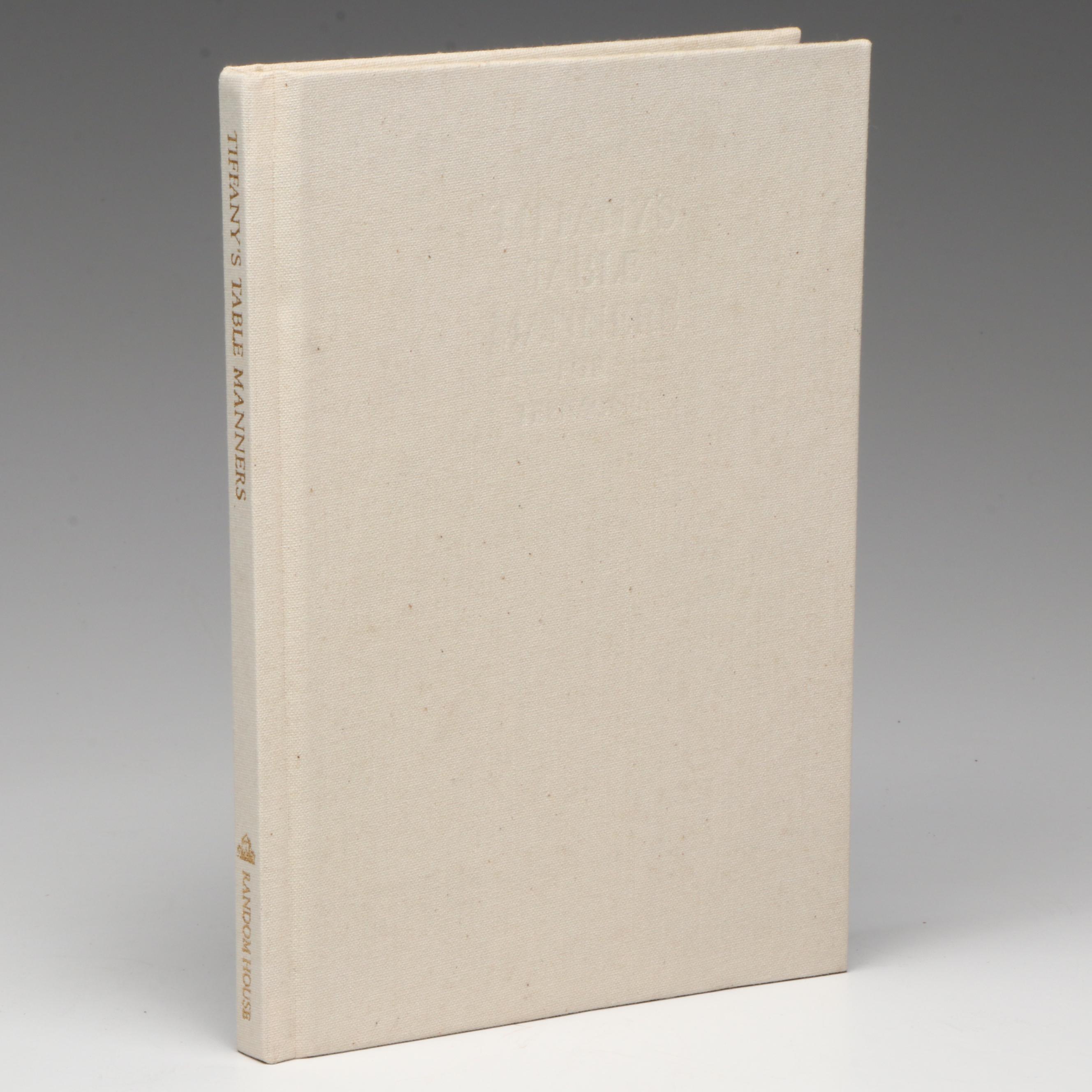 Illustrated "Tiffany's Table Manners for Teenagers" by Walter Hoving, 1989