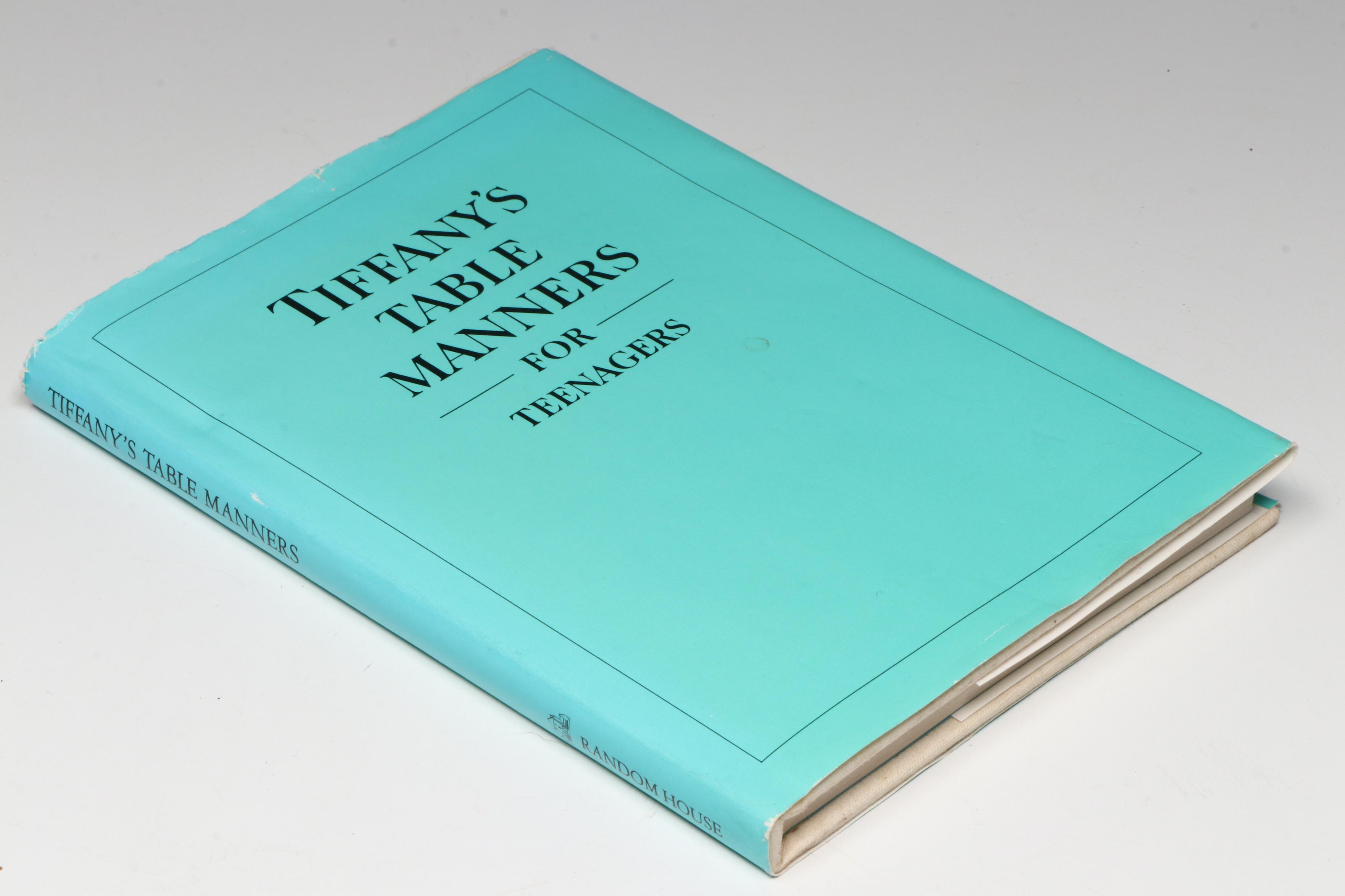 Illustrated "Tiffany's Table Manners for Teenagers" by Walter Hoving, 1989
