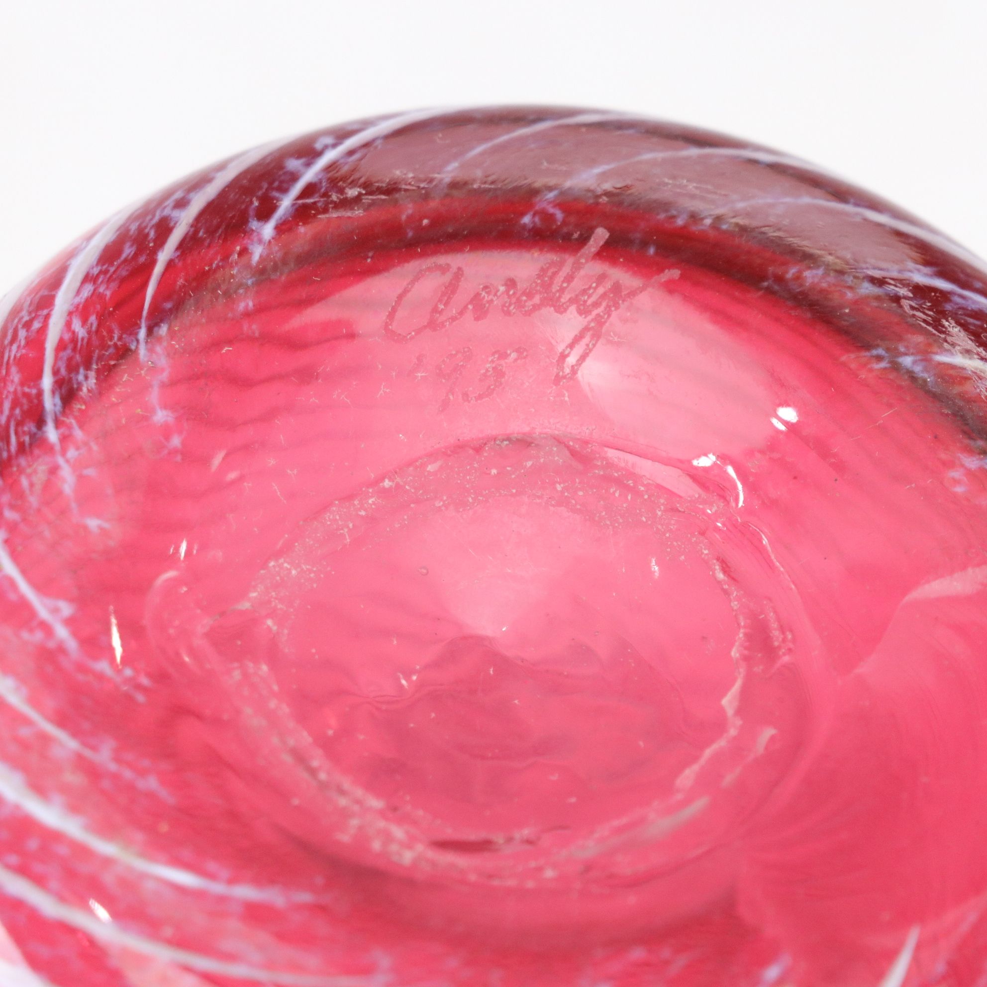 Titan "Cardinal of Love" and "Gold Canary" with Pink Swirl and Floral Vases