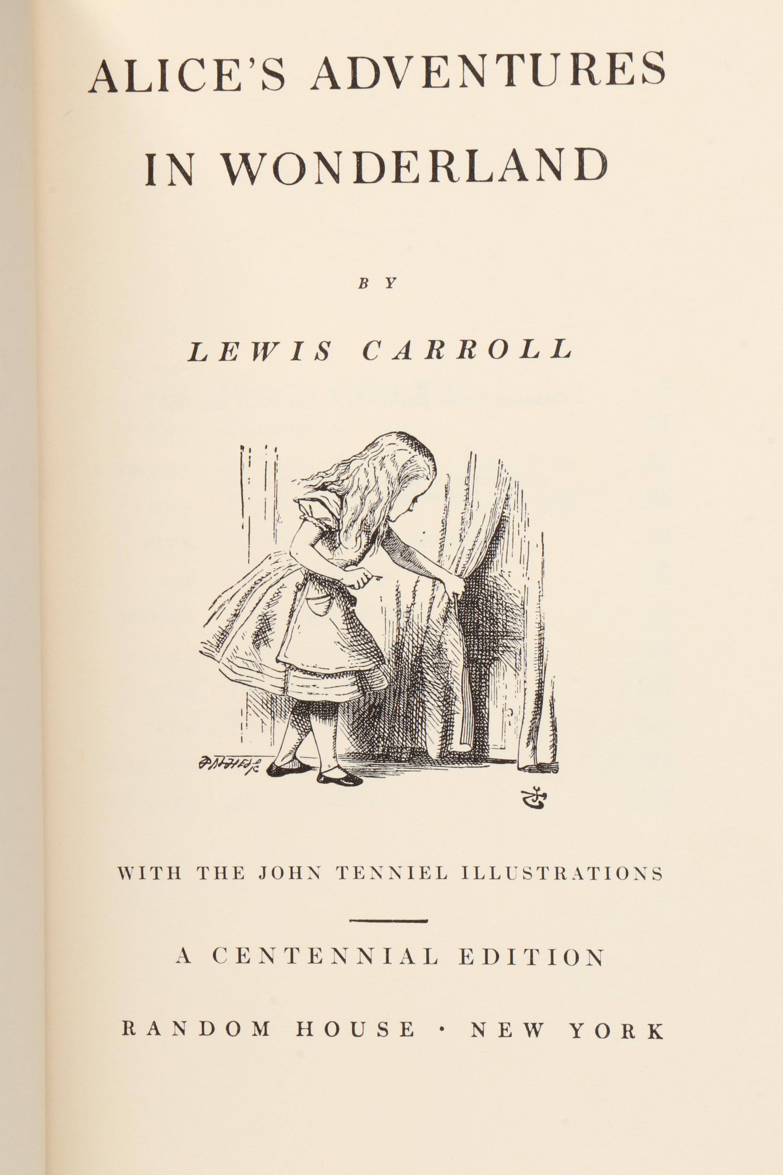Centennial Edition "Alice in Wonderland" and "Through the Looking-Glass," 1965