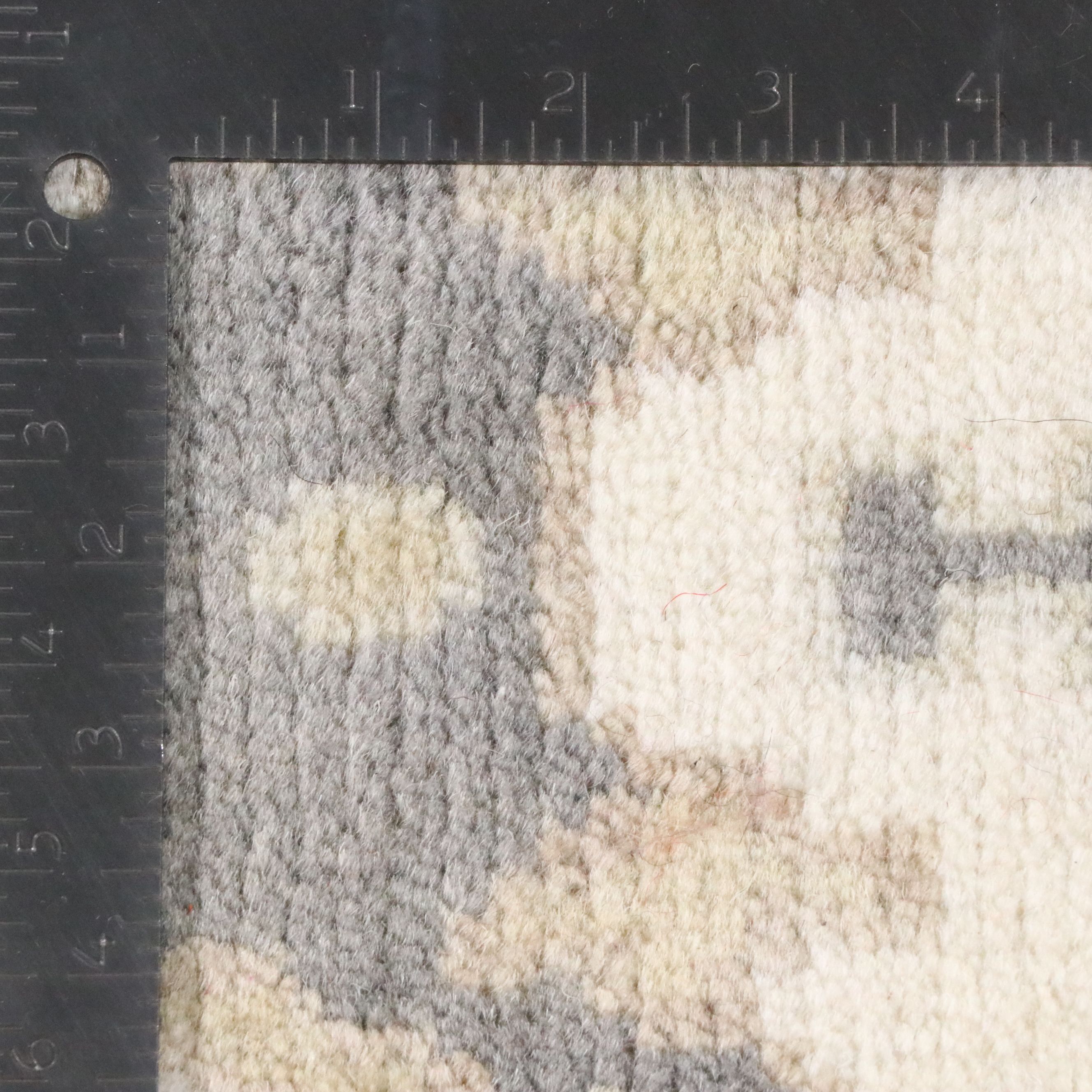 2'7 x 9'10 Hand-Knotted Indo-Turkish Oushak Carpet Runner