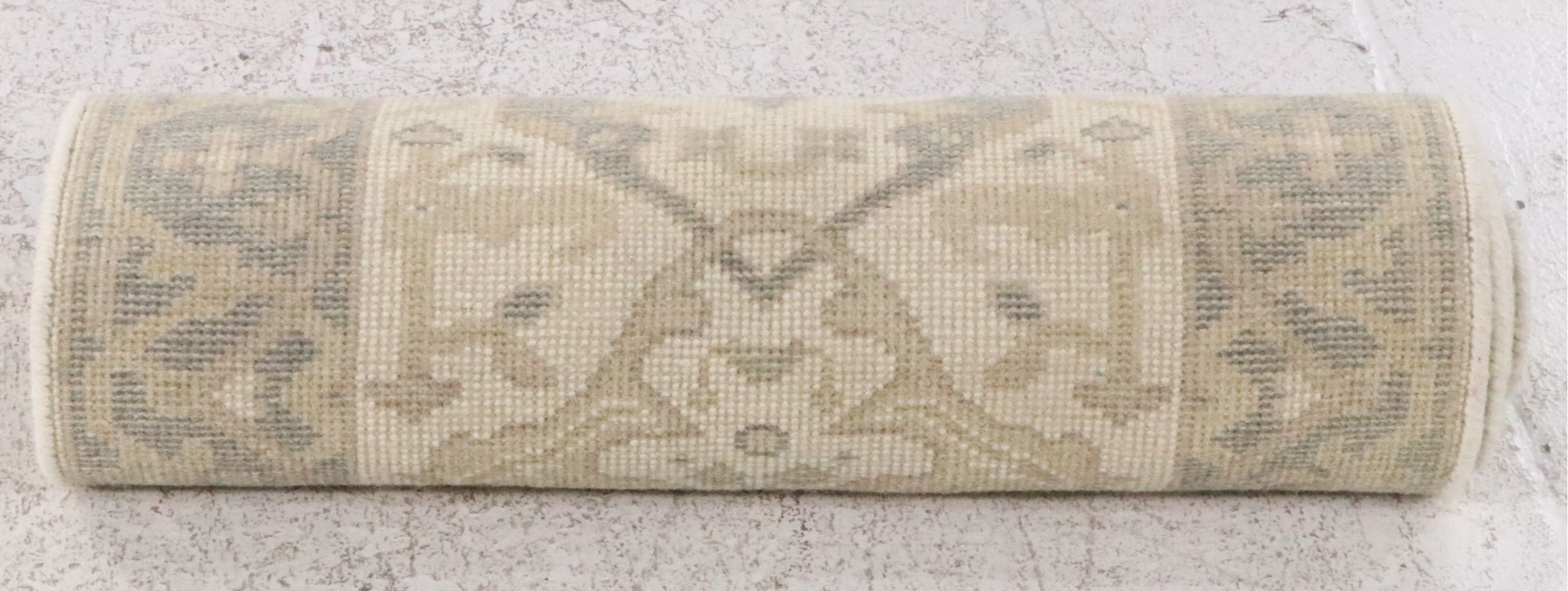 2'7 x 9'10 Hand-Knotted Indo-Turkish Oushak Carpet Runner