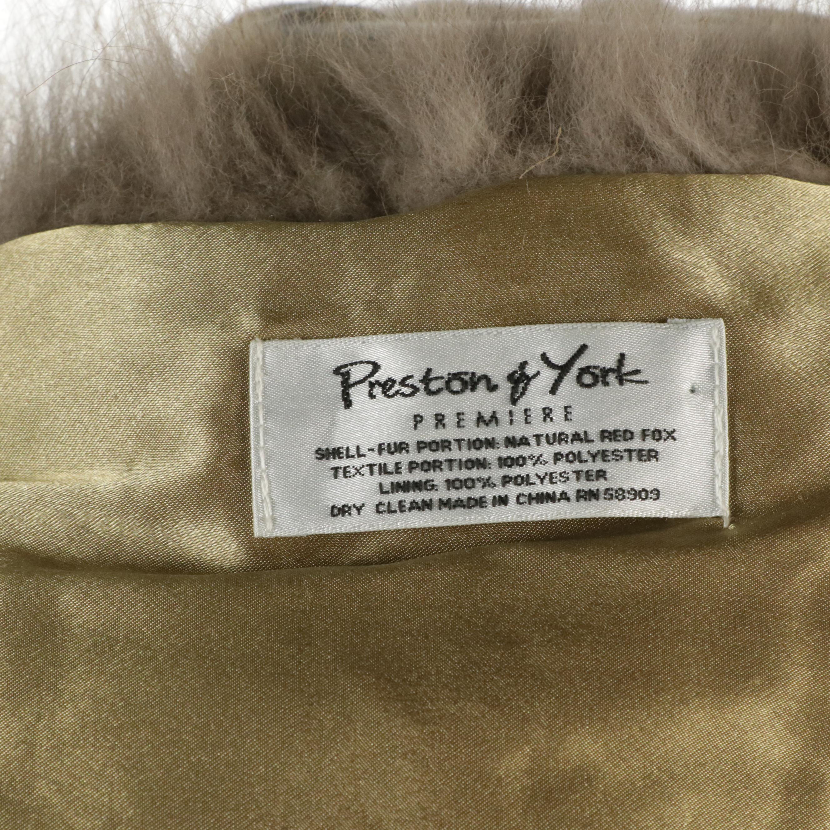 Natural Russian Sable Pieces Knit Infinity Scarf and Natural Red Fox Fur Stole