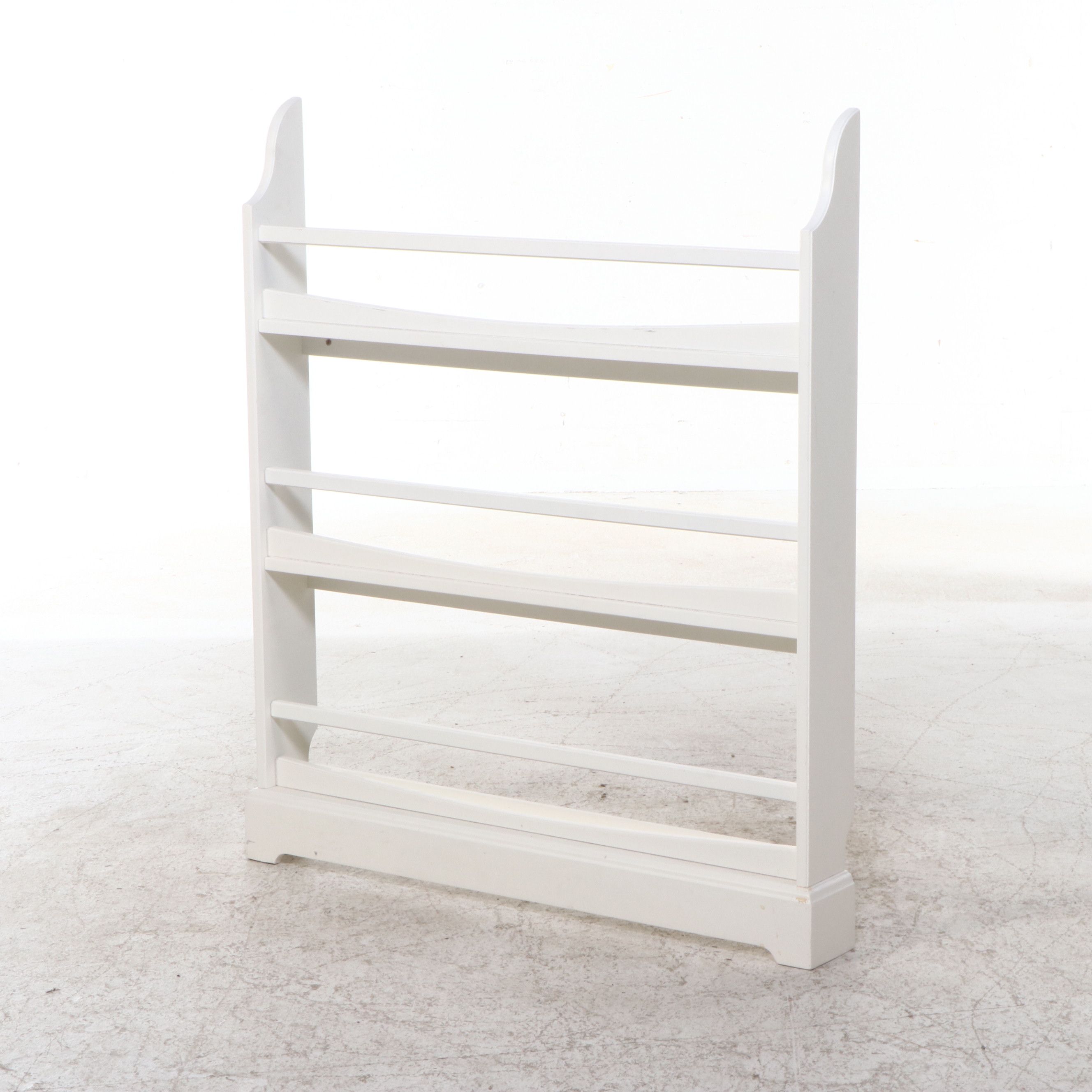 Contemporary White Painted Wood Children's Bookcase