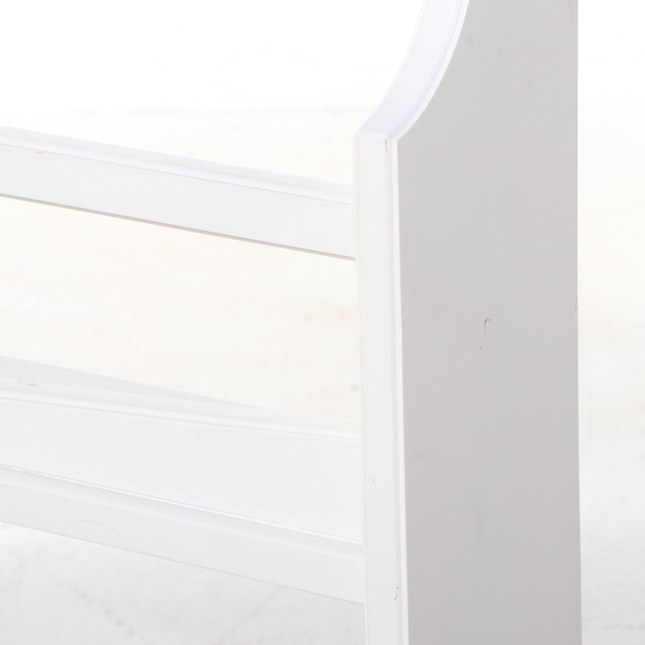 Contemporary White Painted Wood Children's Bookcase