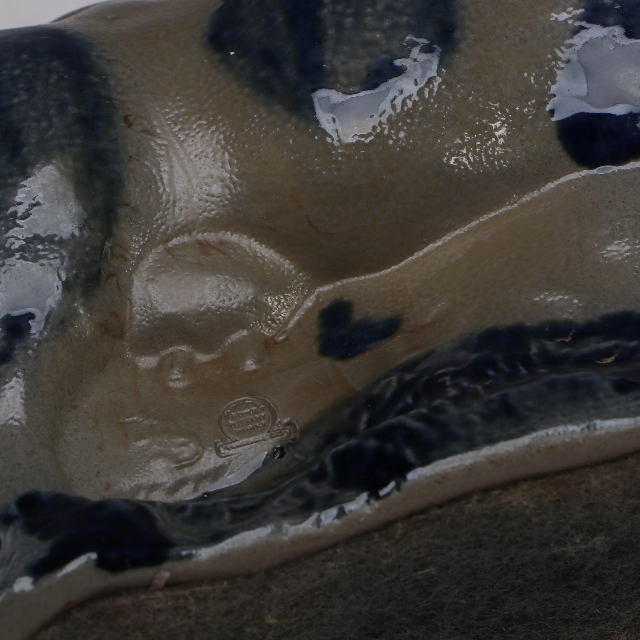 Rowe Pottery Works Salt Glazed Stoneware Cow and Sheep Figurines