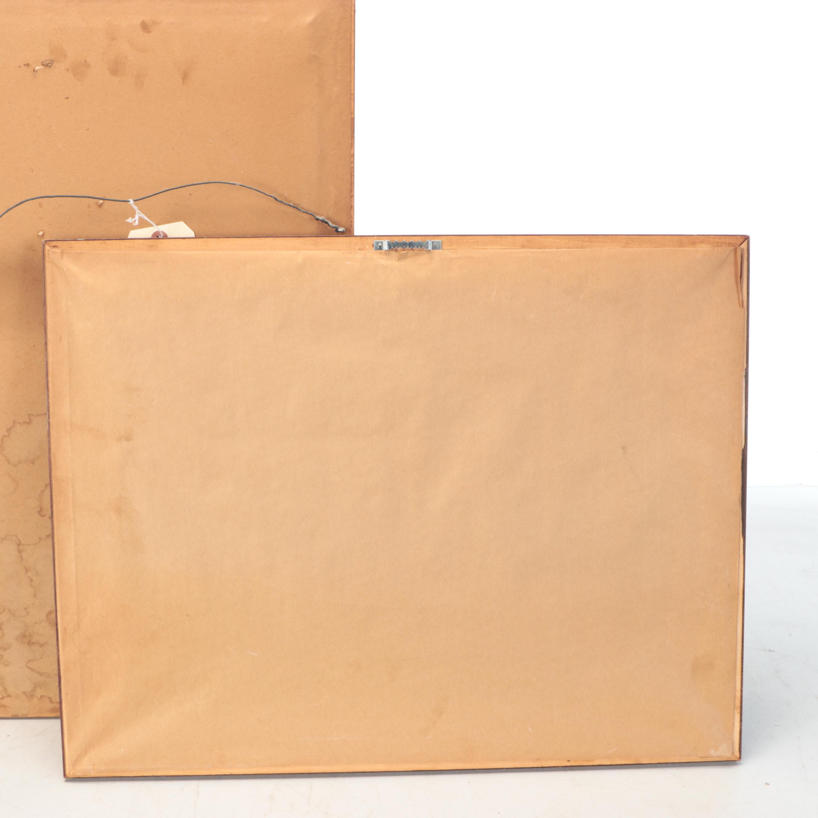 Framed Cross-Stitch Alphabet Samplers