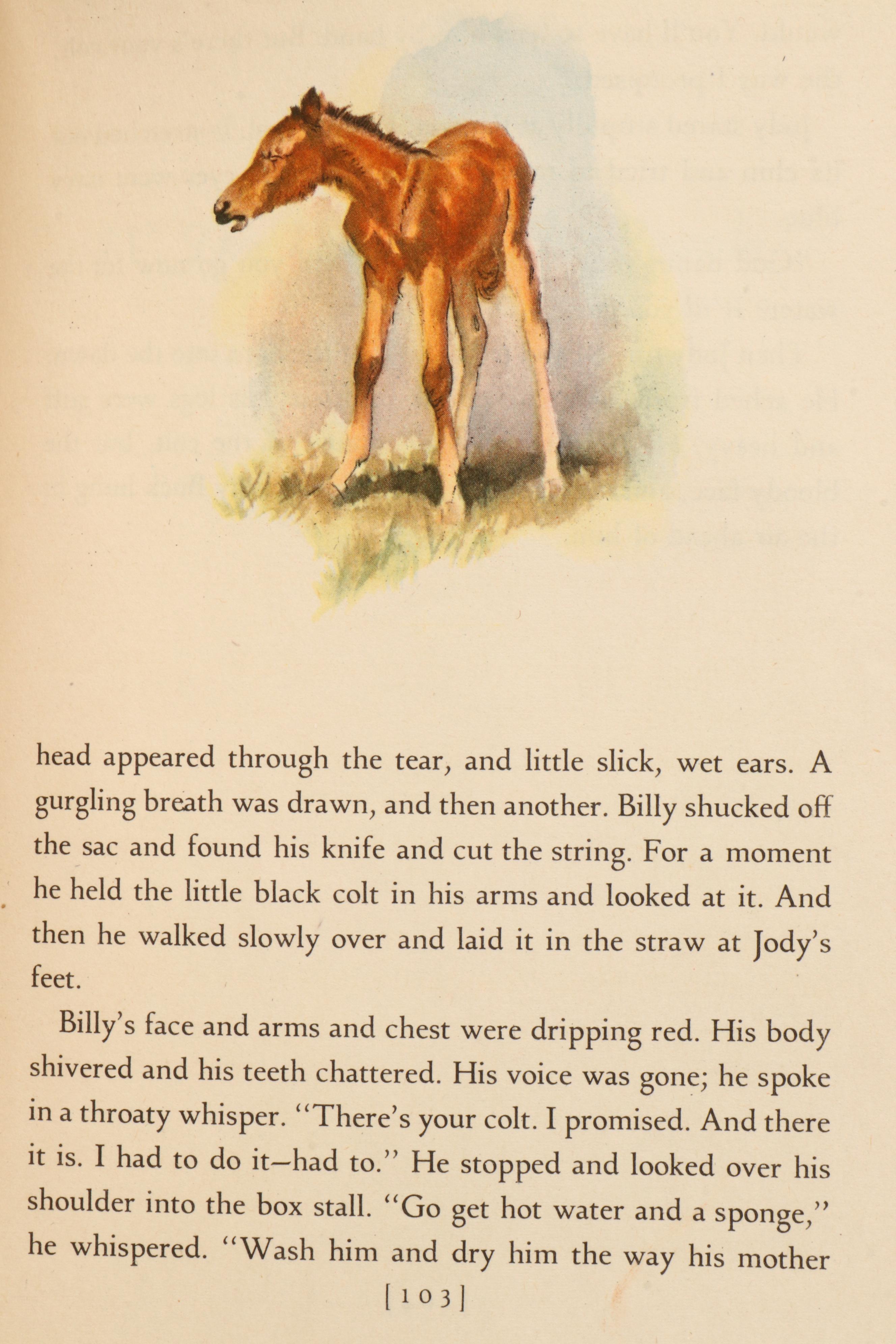 First Illustrated Edition "The Red Pony" by John Steinbeck, 1945