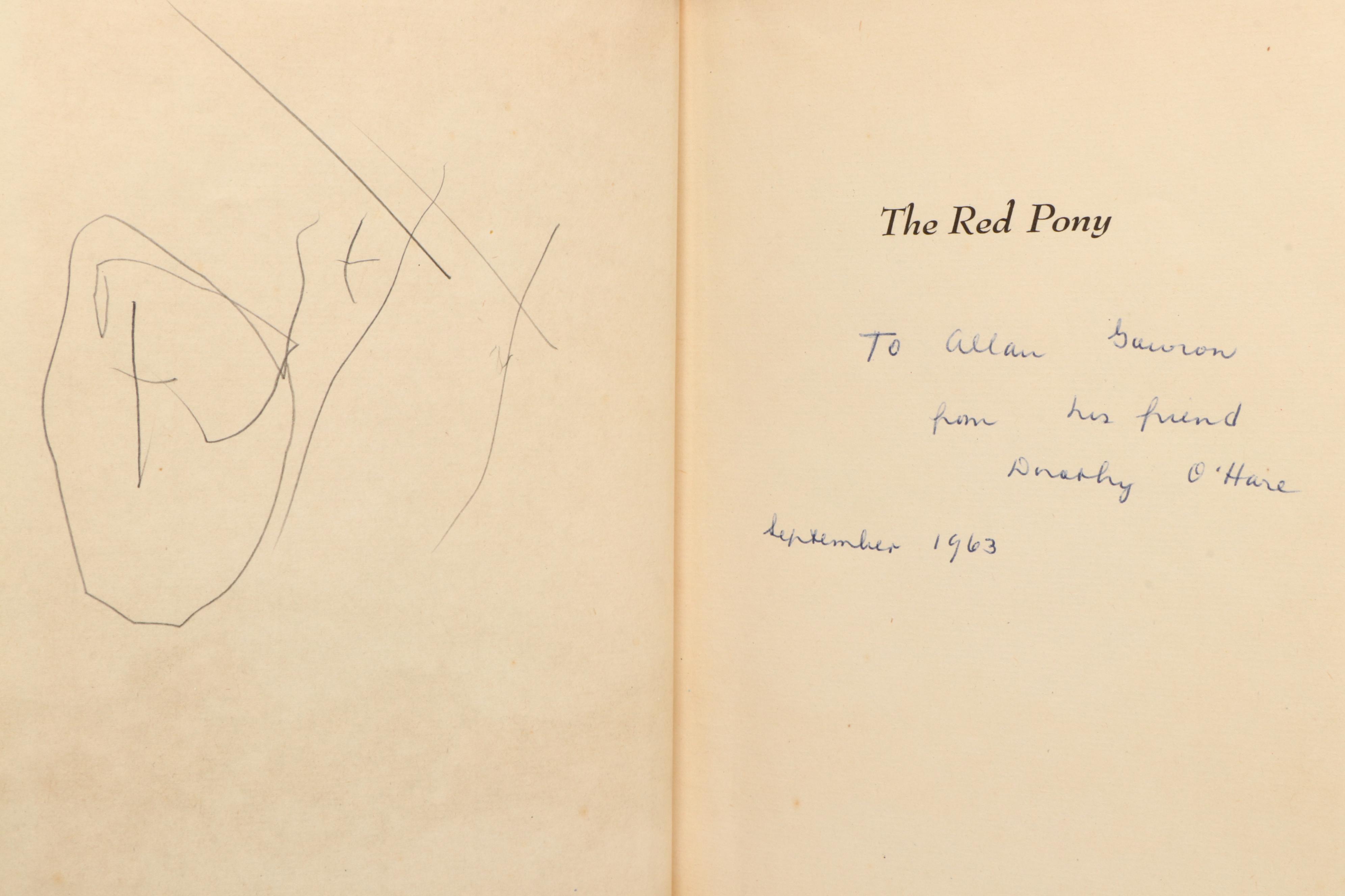 First Illustrated Edition "The Red Pony" by John Steinbeck, 1945