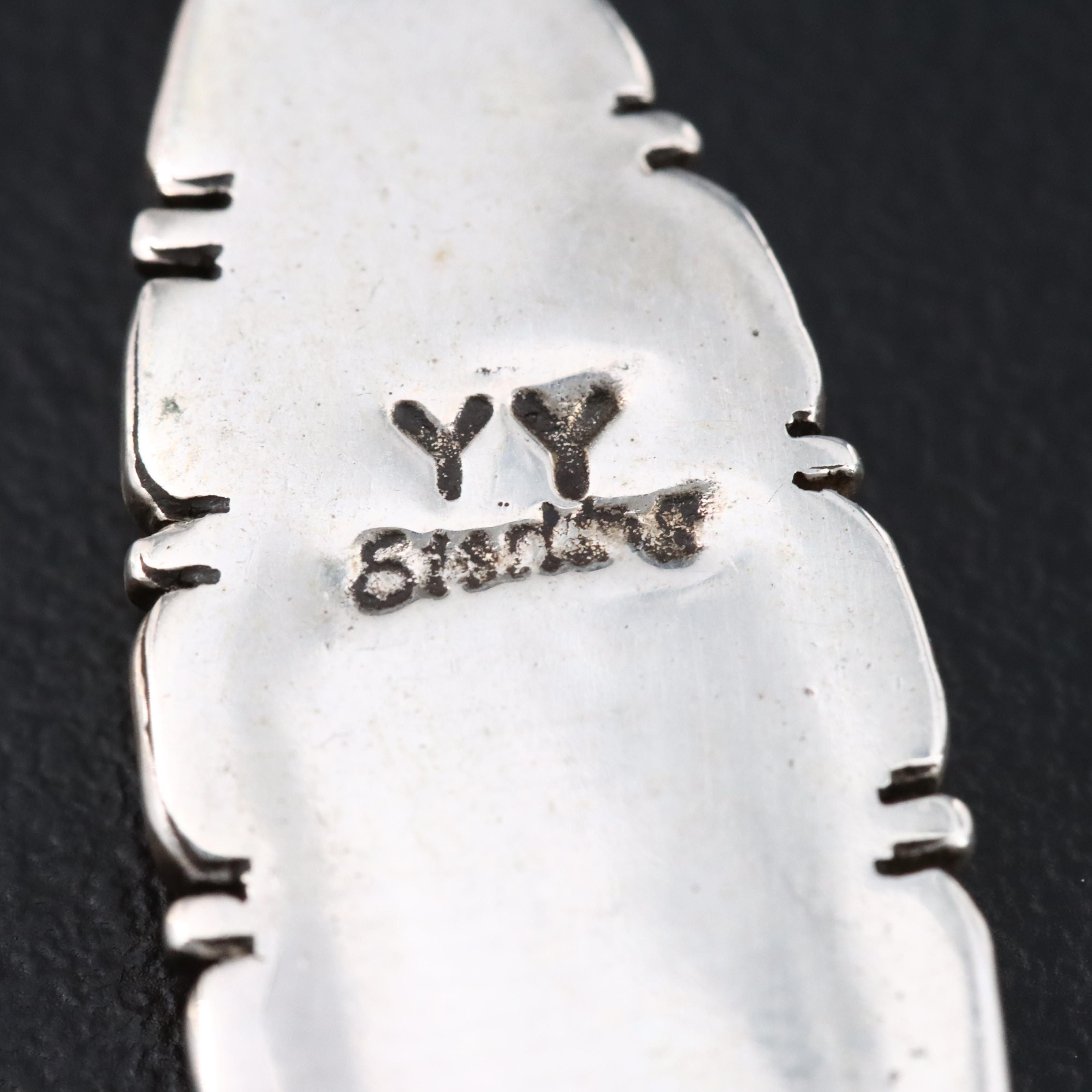 Southwestern Sterling Inlay Pendant Necklace with Opal, Turquoise and Black Onyx