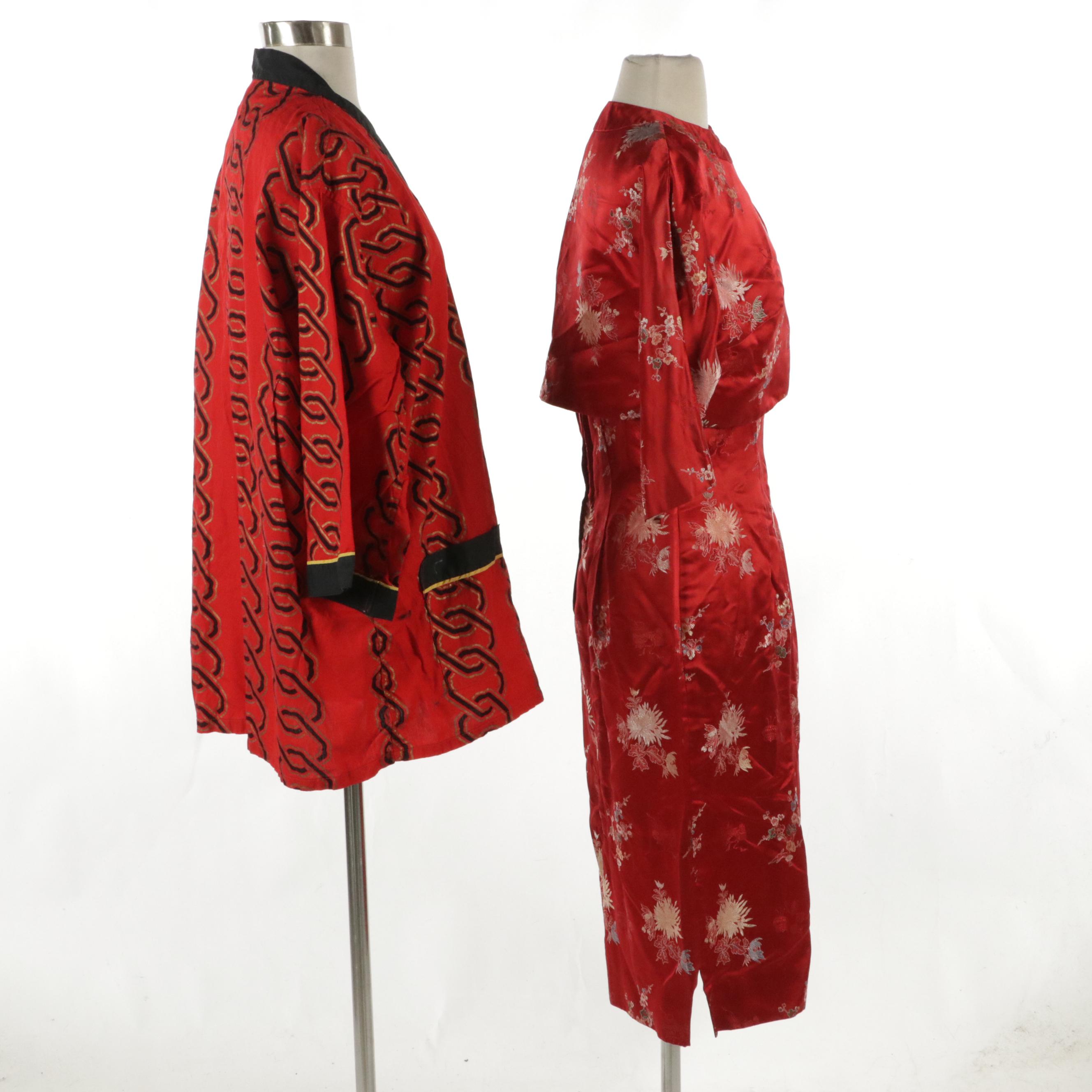 Asian Inspired Dress Set and Weldon Kabuki Cotton Jacket