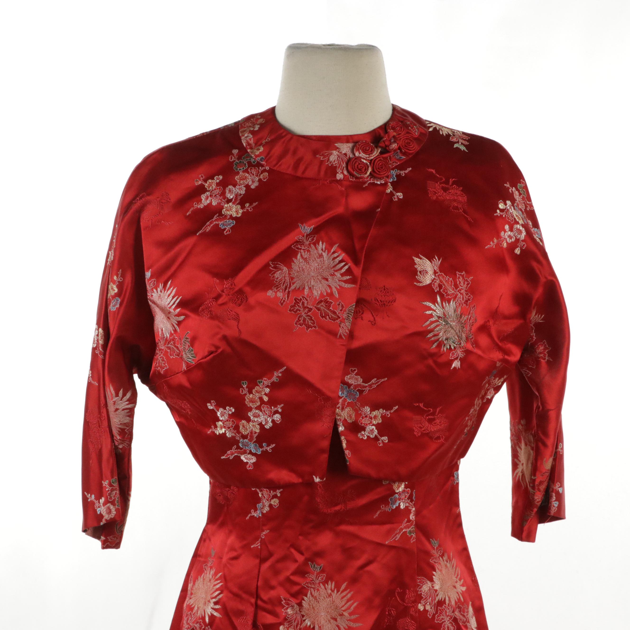 Asian Inspired Dress Set and Weldon Kabuki Cotton Jacket