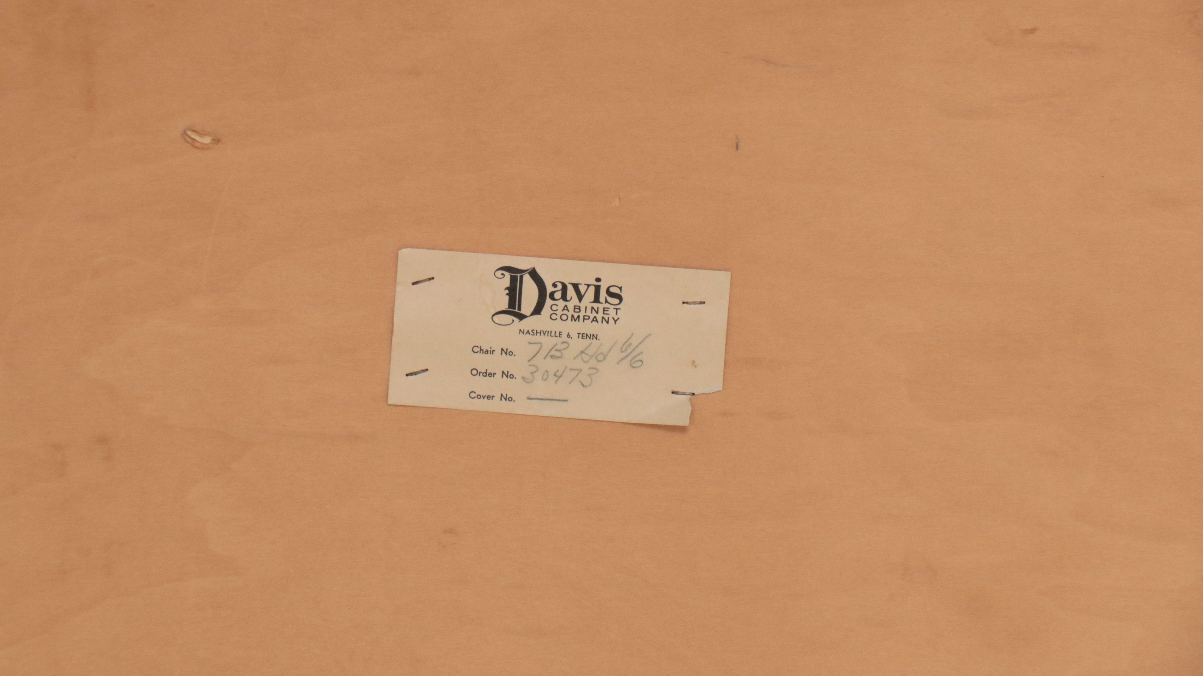 Davis Regency Style Cream Lacquered King Size Headboard with Curule Stool