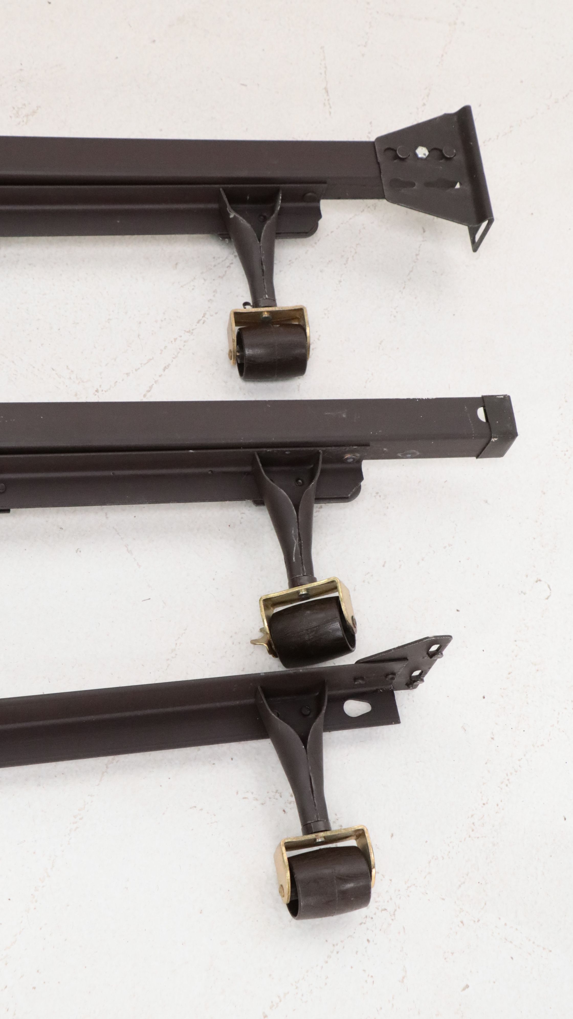 Davis Regency Style Cream Lacquered King Size Headboard with Curule Stool