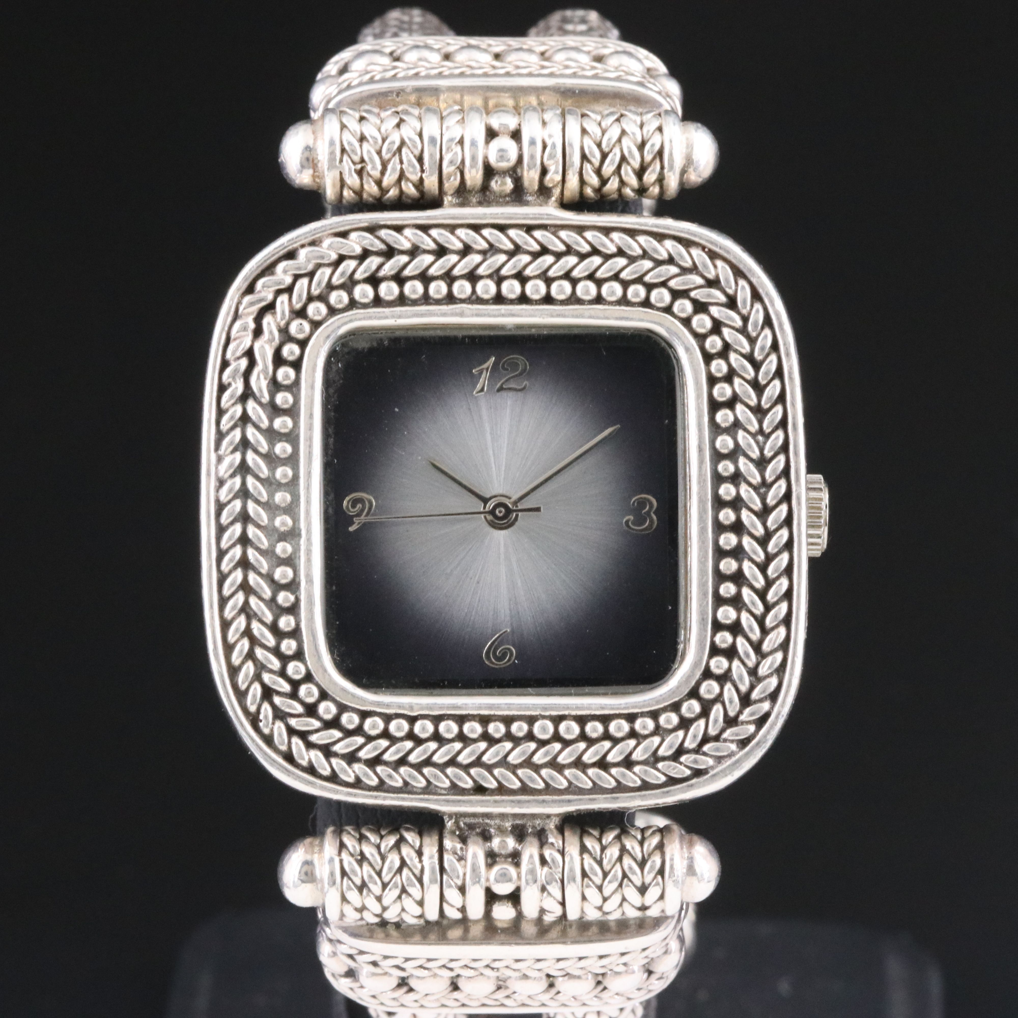 Balinesia Sterling Silver Dragon Weave Quartz Watch