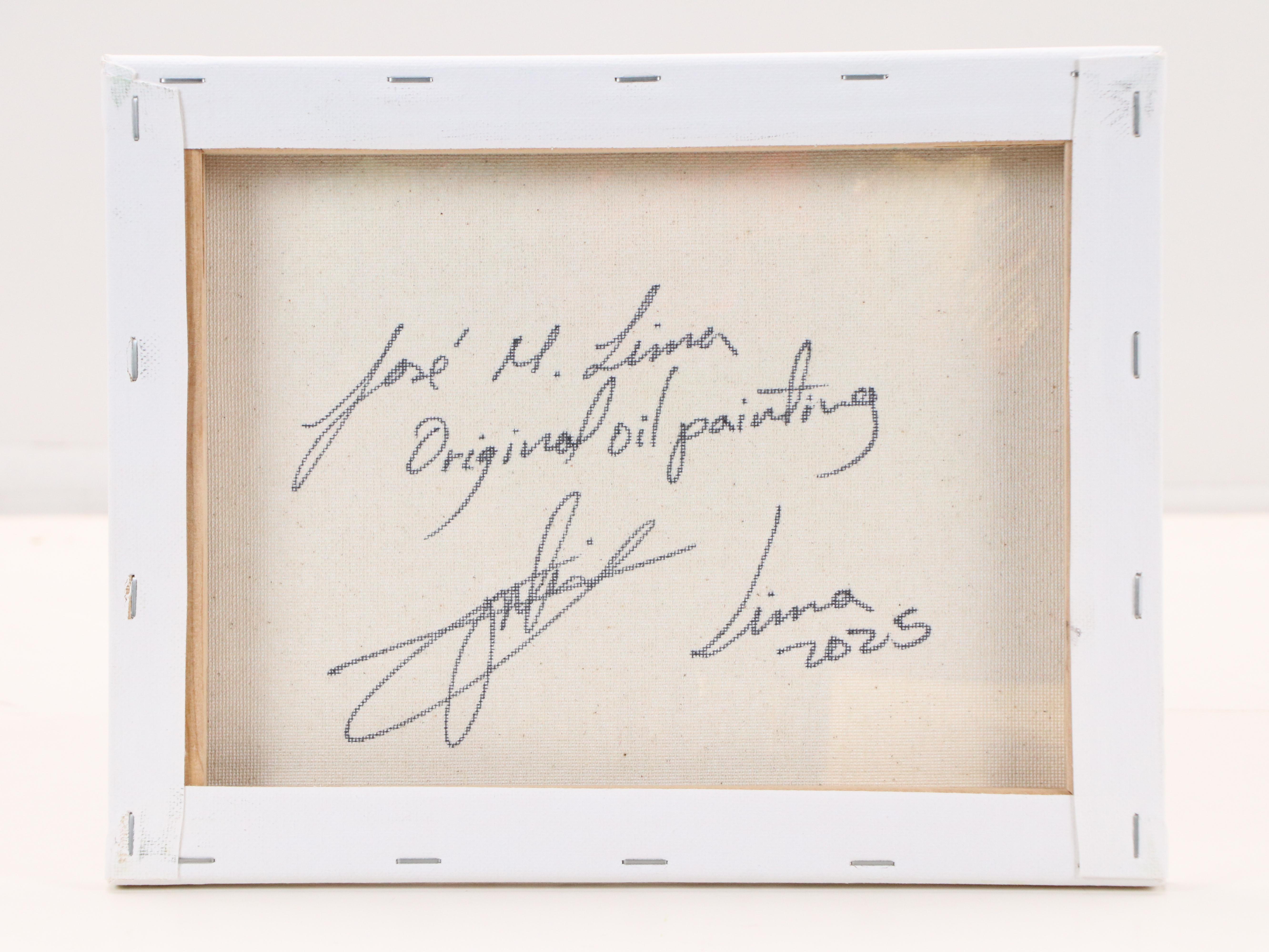 José M. Lima Floral Still Life Oil Painting, 2025