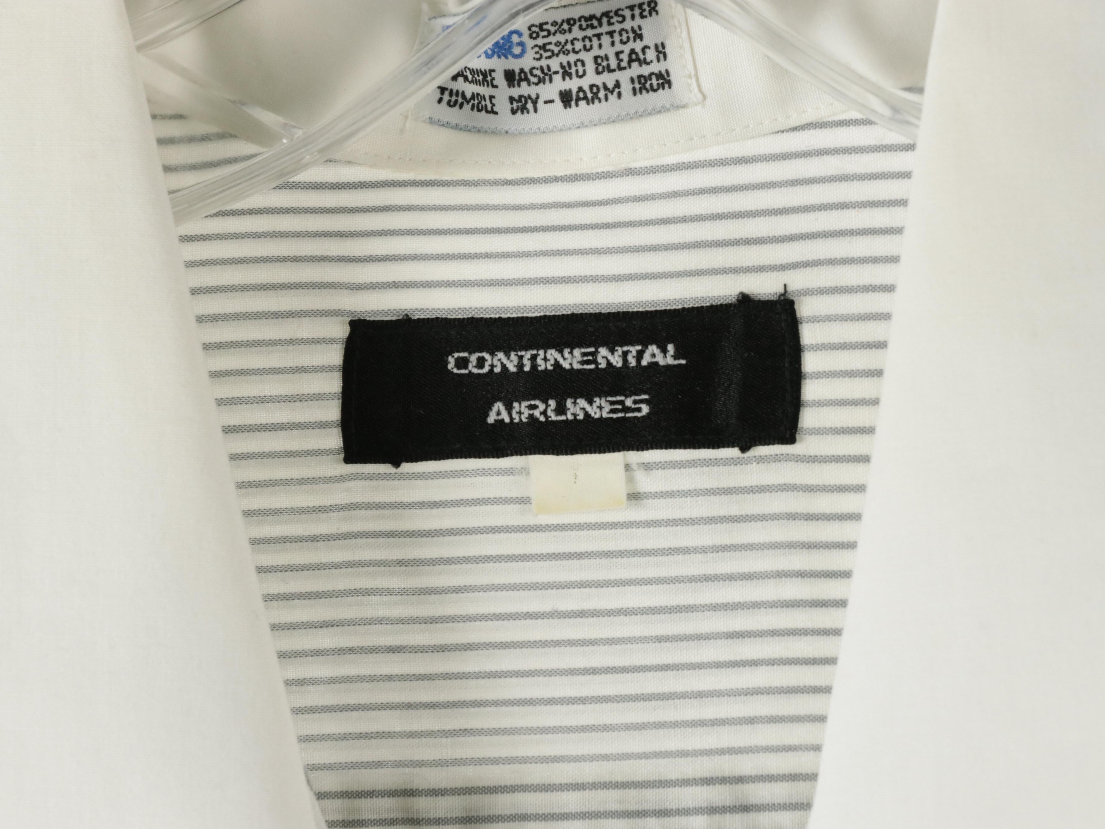 Continental Airlines and R&R Uniforms Cotton Flight Attendant Shirts