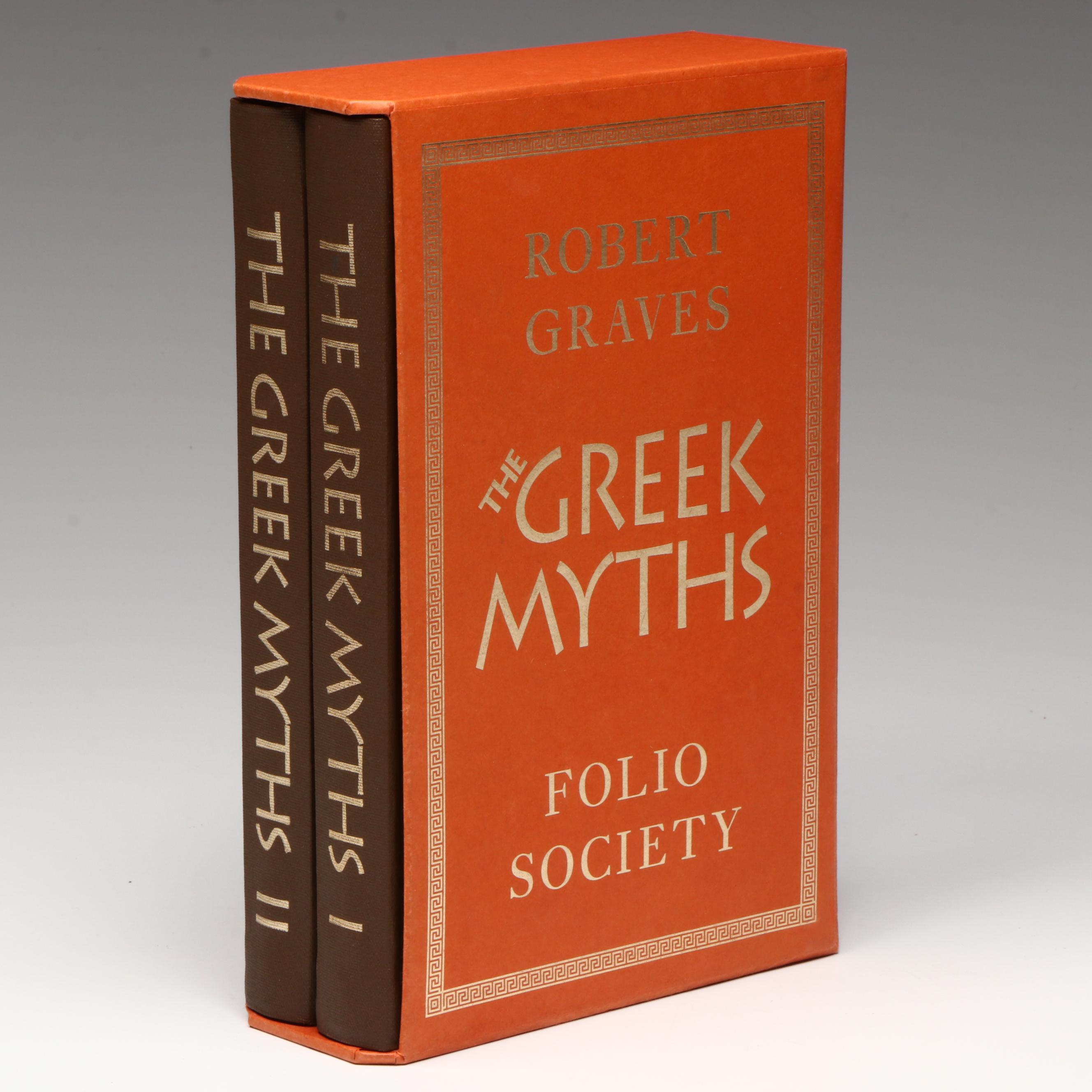 Folio Society First Printing "The Greek Myths" Two-Volume Set by Robert Graves