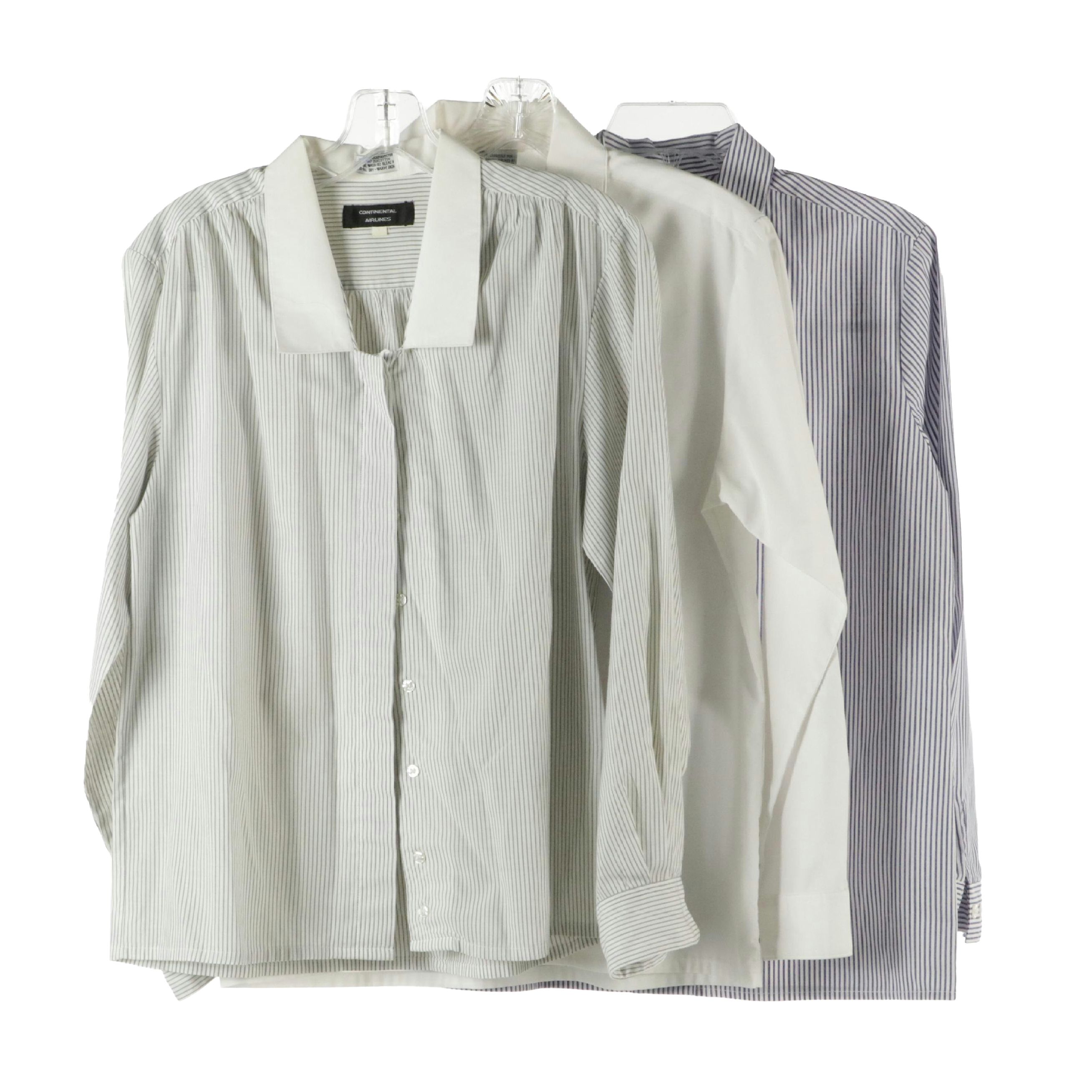 Continental Airlines and R&R Uniforms Cotton Flight Attendant Shirts