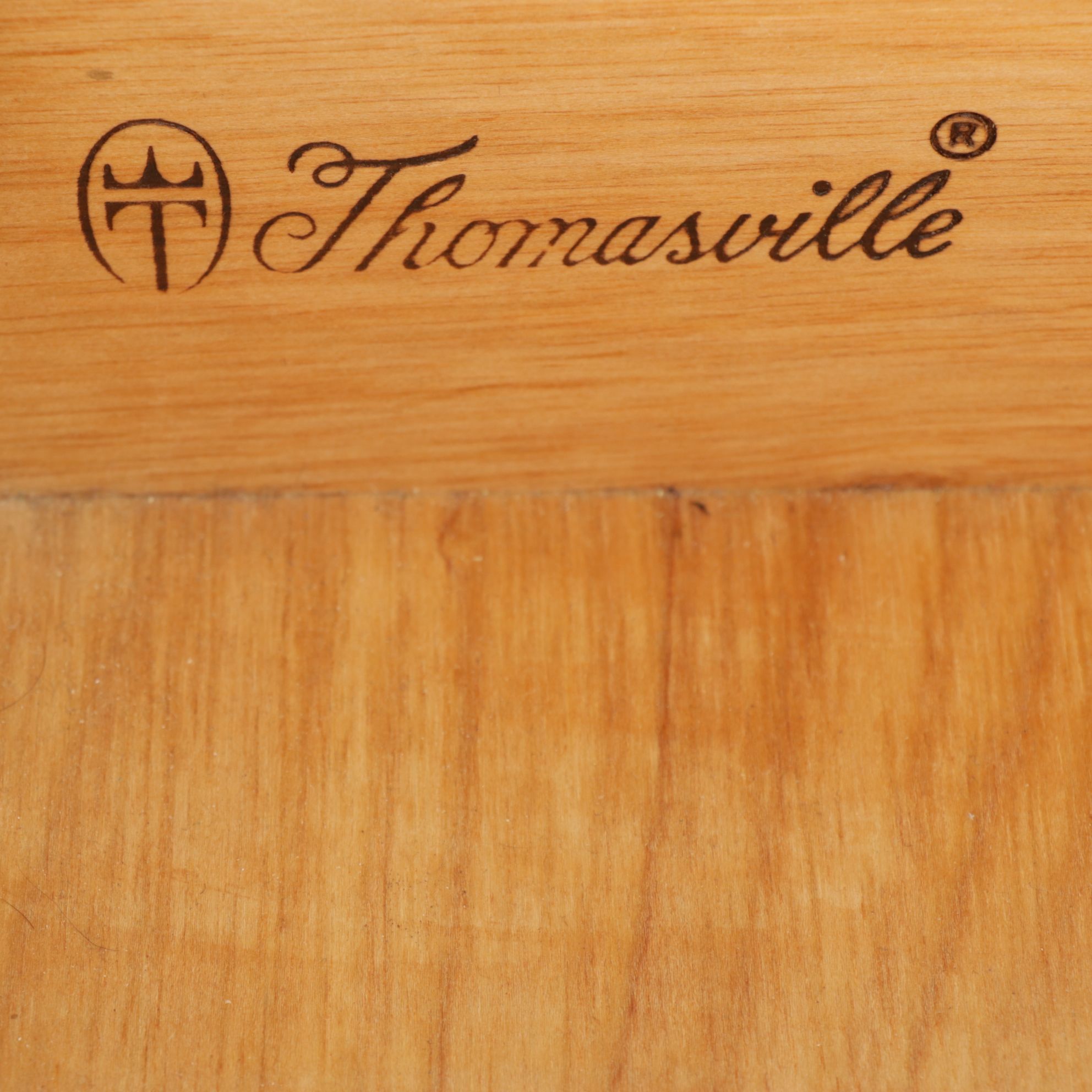 Thomasville Federal Style Oak Dresser and Mirror