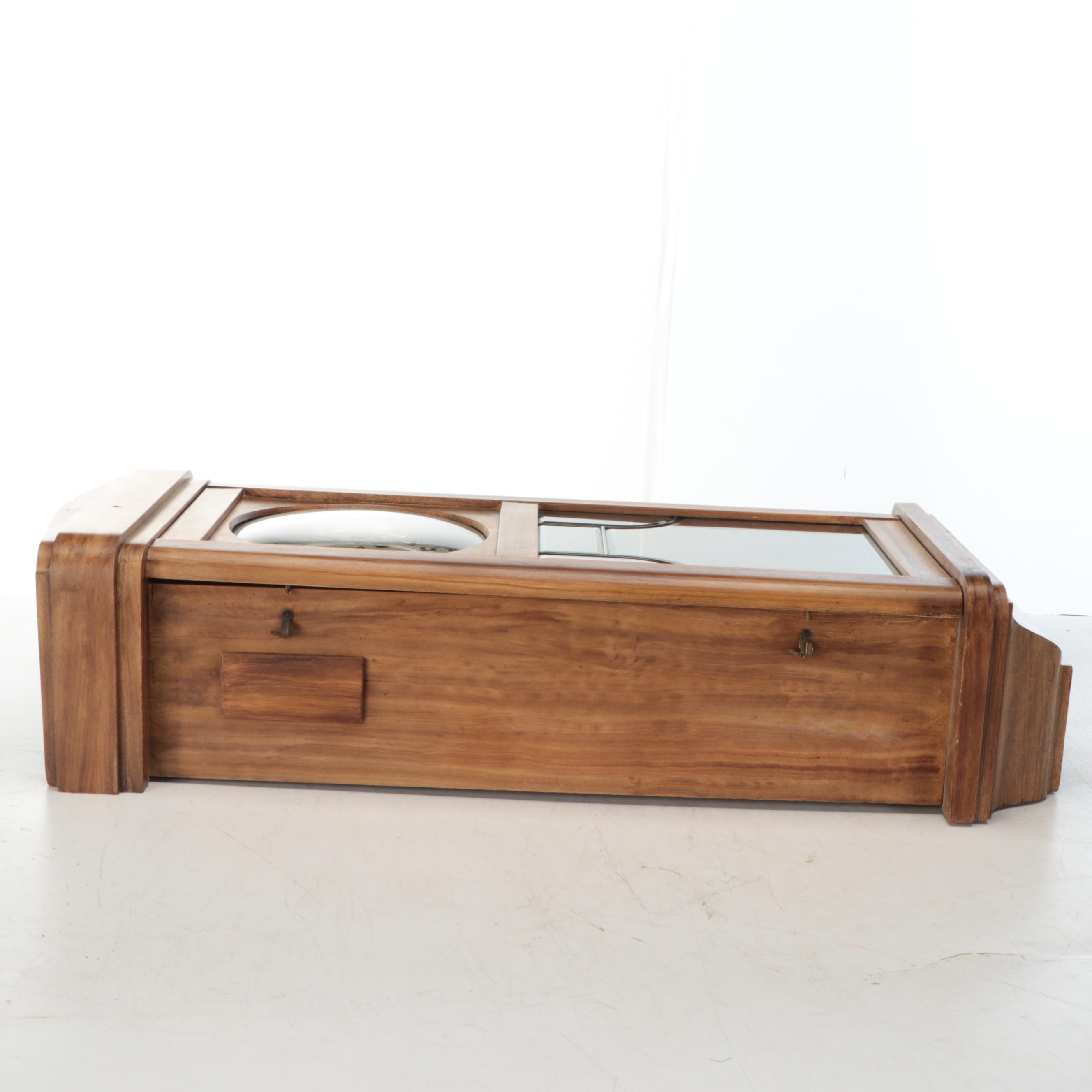 Arts and Crafts Style Oak Wall Clock