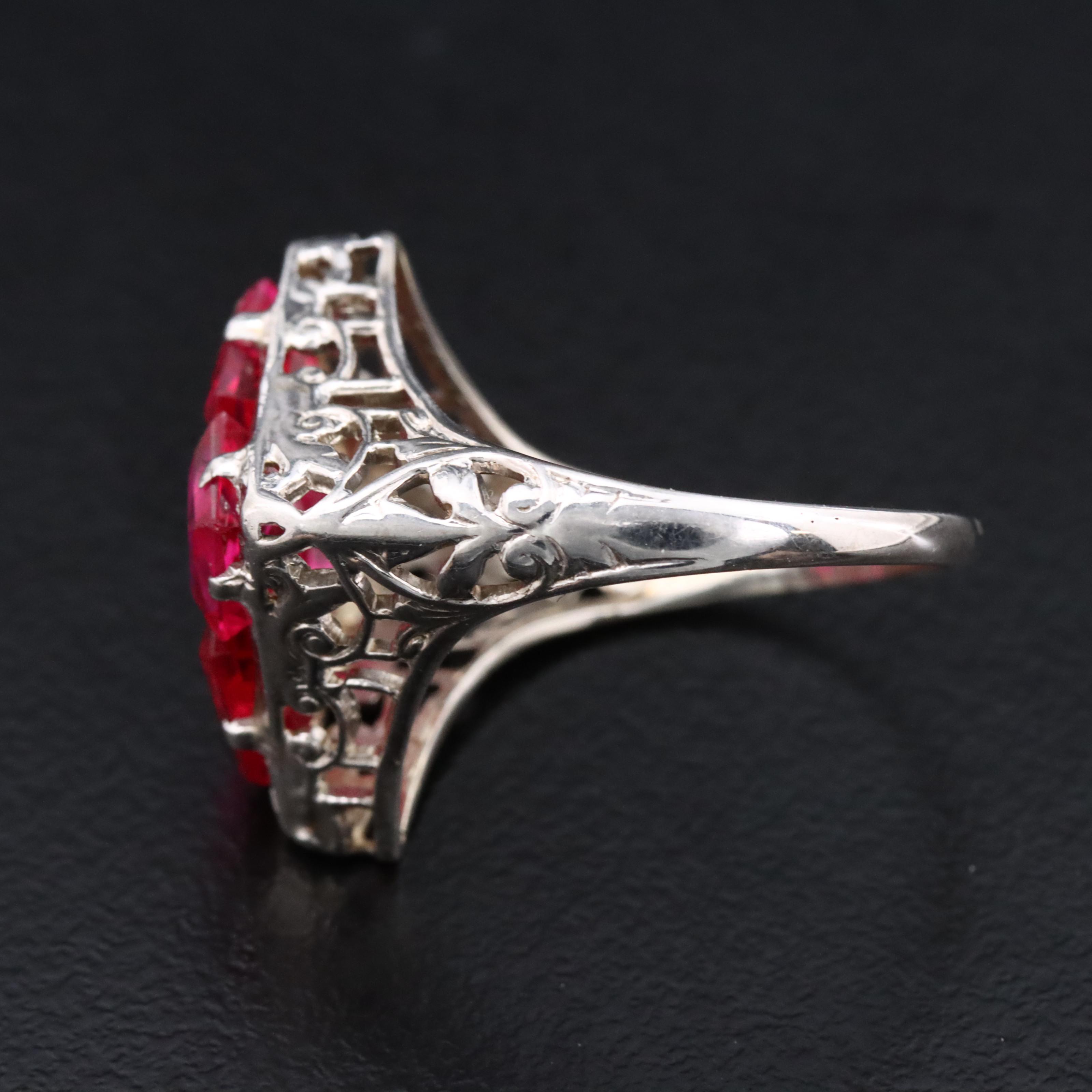 Vintage Ruby and Diamond Ring